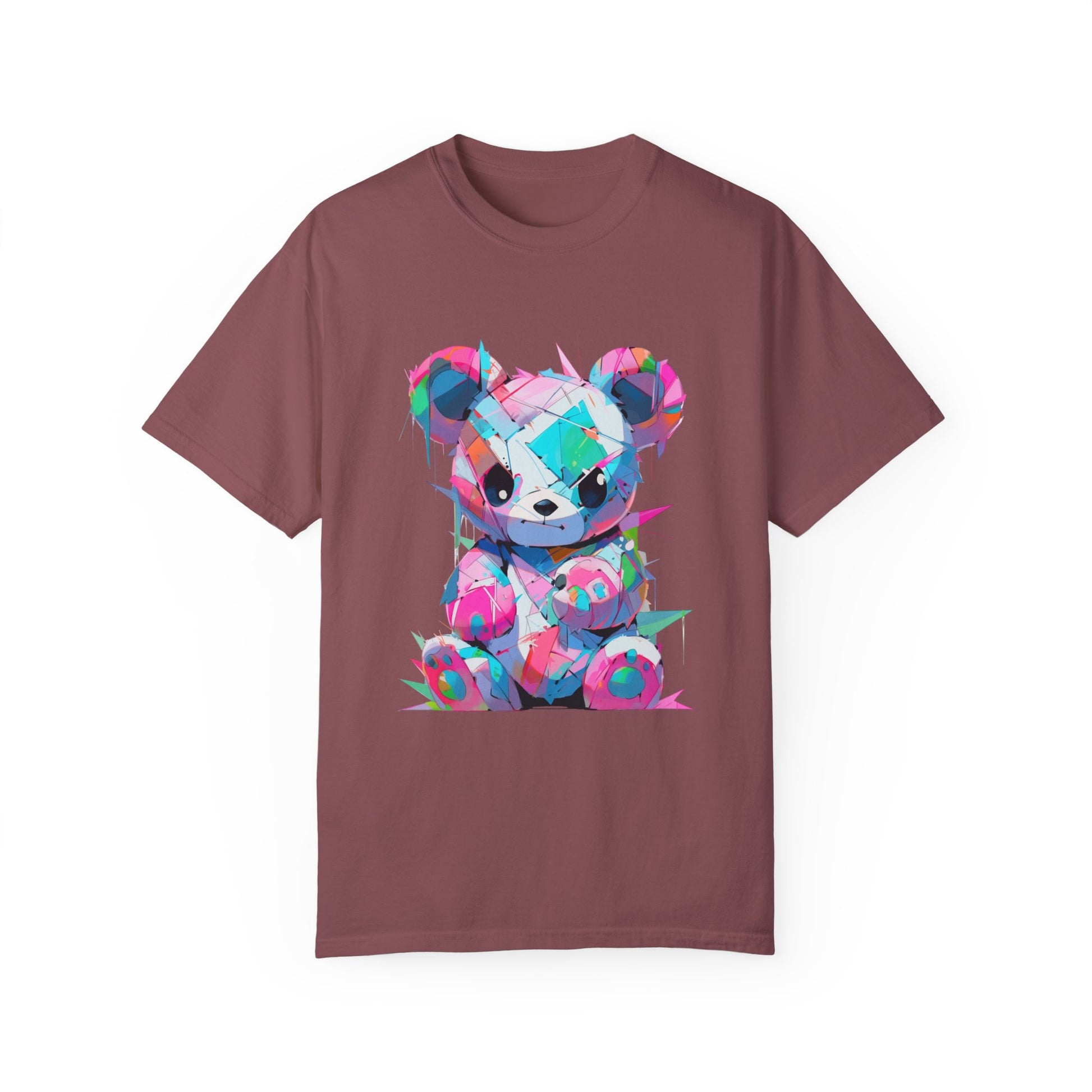 Hip Hop Teddy Bear Graphic Unisex Garment-dyed T-shirt Cotton Funny Humorous Graphic Soft Premium Unisex Men Women Brick T-shirt Birthday Gift-5