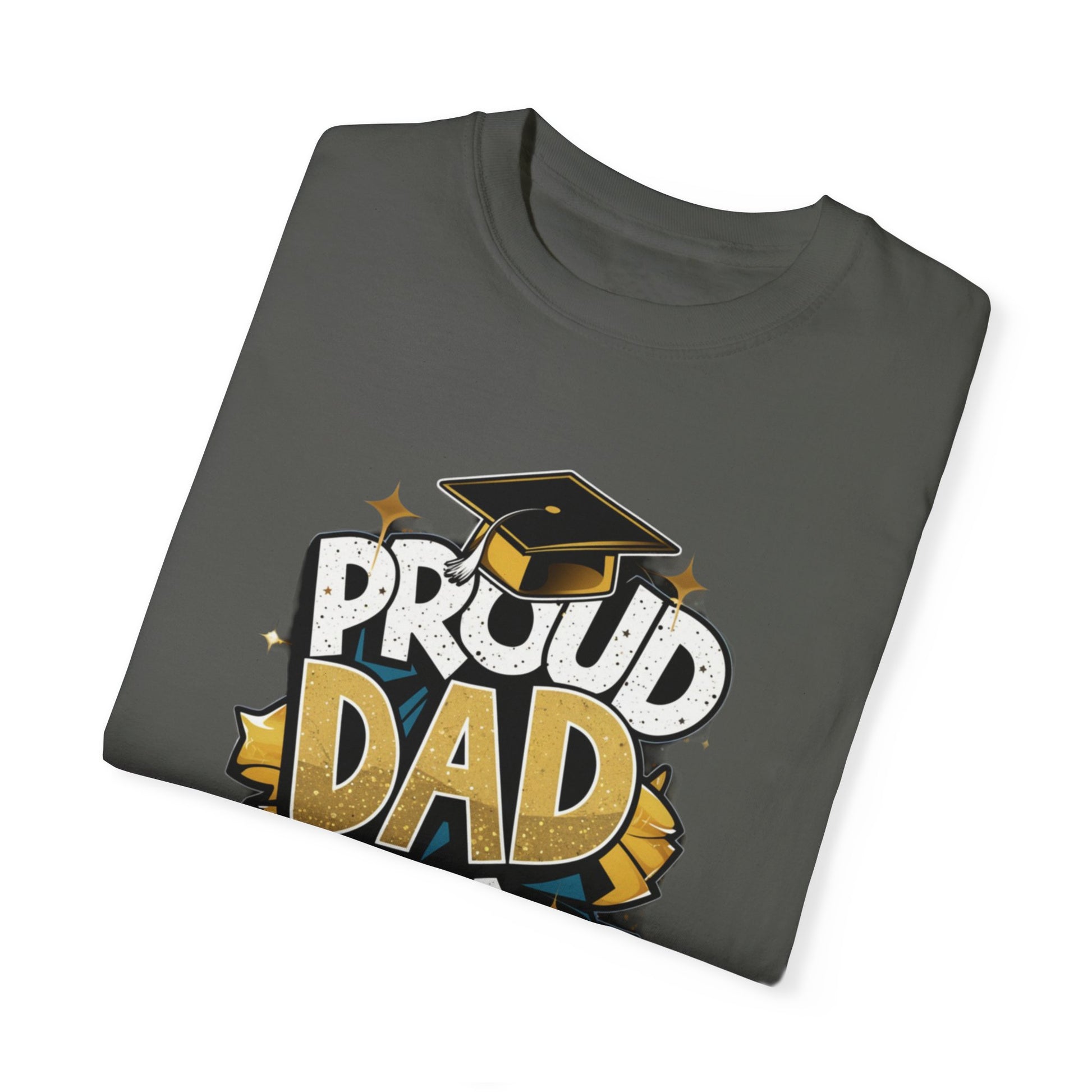 Proud Dad of a 2024 Graduate Unisex Garment-dyed T-shirt Cotton Funny Humorous Graphic Soft Premium Unisex Men Women Pepper T-shirt Birthday Gift-50