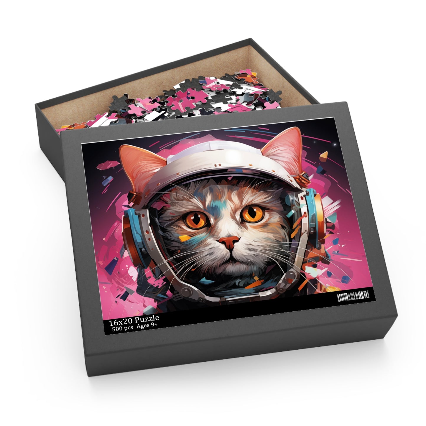 Jigsaw Puzzle Astronaut Cat Adult Birthday Business Jigsaw Puzzle Gift for Him Funny Humorous Indoor Outdoor Game Gift For Her Online-4