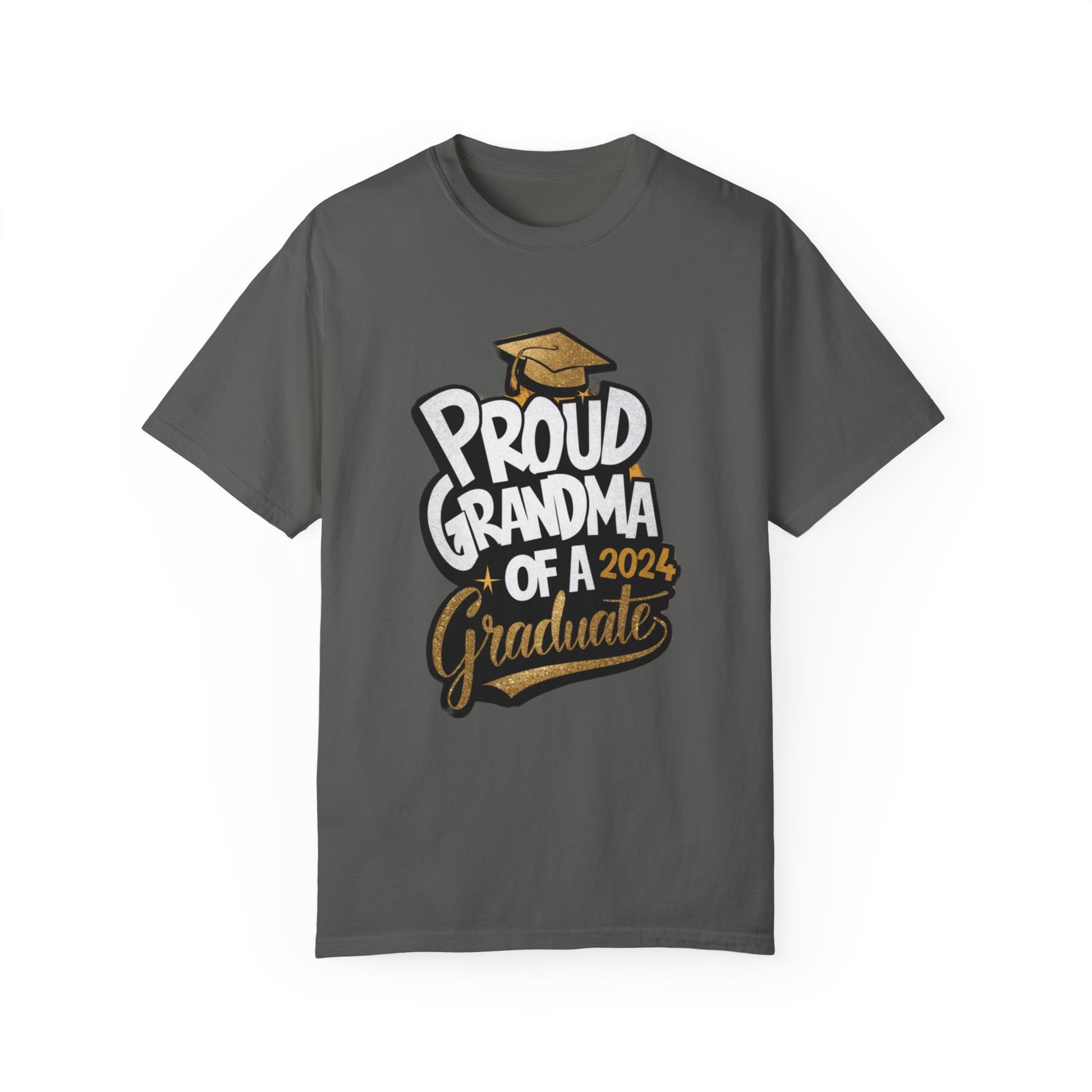 Proud of Grandma 2024 Graduate Unisex Garment-dyed T-shirt Cotton Funny Humorous Graphic Soft Premium Unisex Men Women Pepper T-shirt Birthday Gift-12