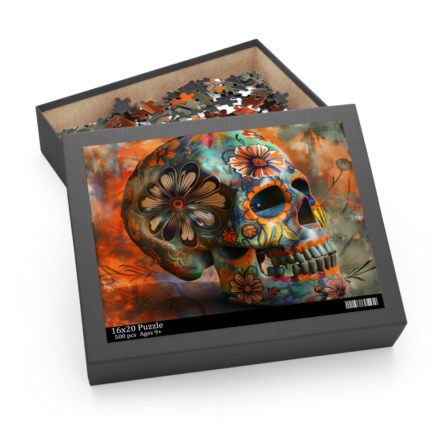 Mexican Art Day of the Dead Día de Muertos Jigsaw Puzzle Adult Birthday Business Jigsaw Puzzle Gift for Him Funny Humorous Indoor Outdoor Game Gift For Her Online-4