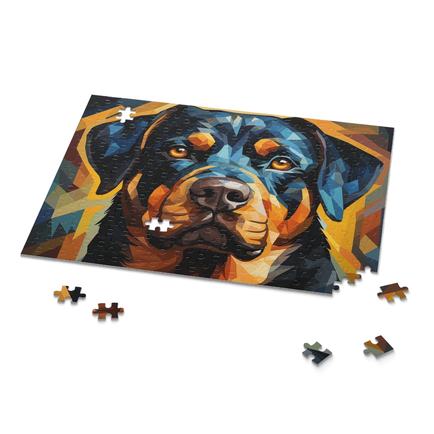 Abstract Rottweiler Dog Jigsaw Puzzle for Boys, Girls, Kids Adult Birthday Business Jigsaw Puzzle Gift for Him Funny Humorous Indoor Outdoor Game Gift For Her Online-9