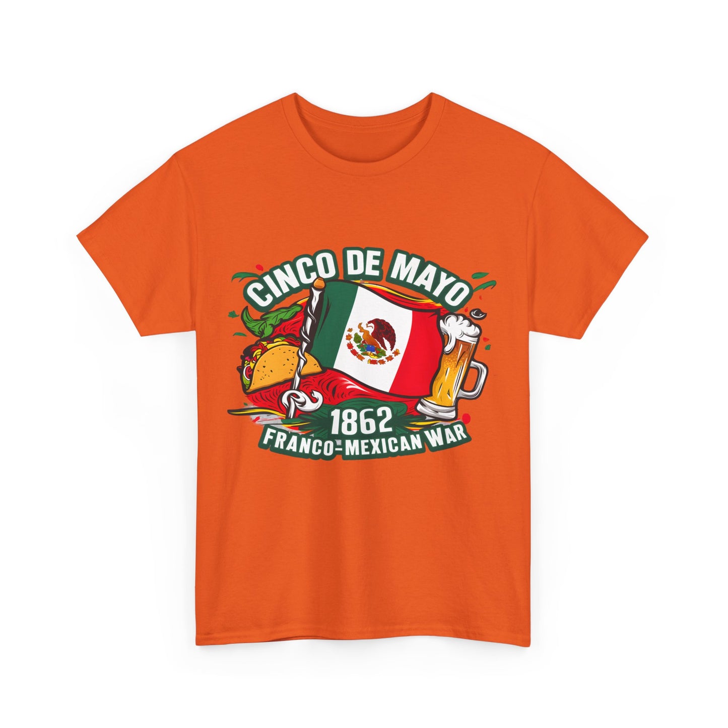 Cinco De Mayo Mexican Independence Day Graphic Unisex Heavy Cotton Tee Cotton Funny Humorous Graphic Soft Premium Unisex Men Women Orange T-shirt Birthday Gift-30