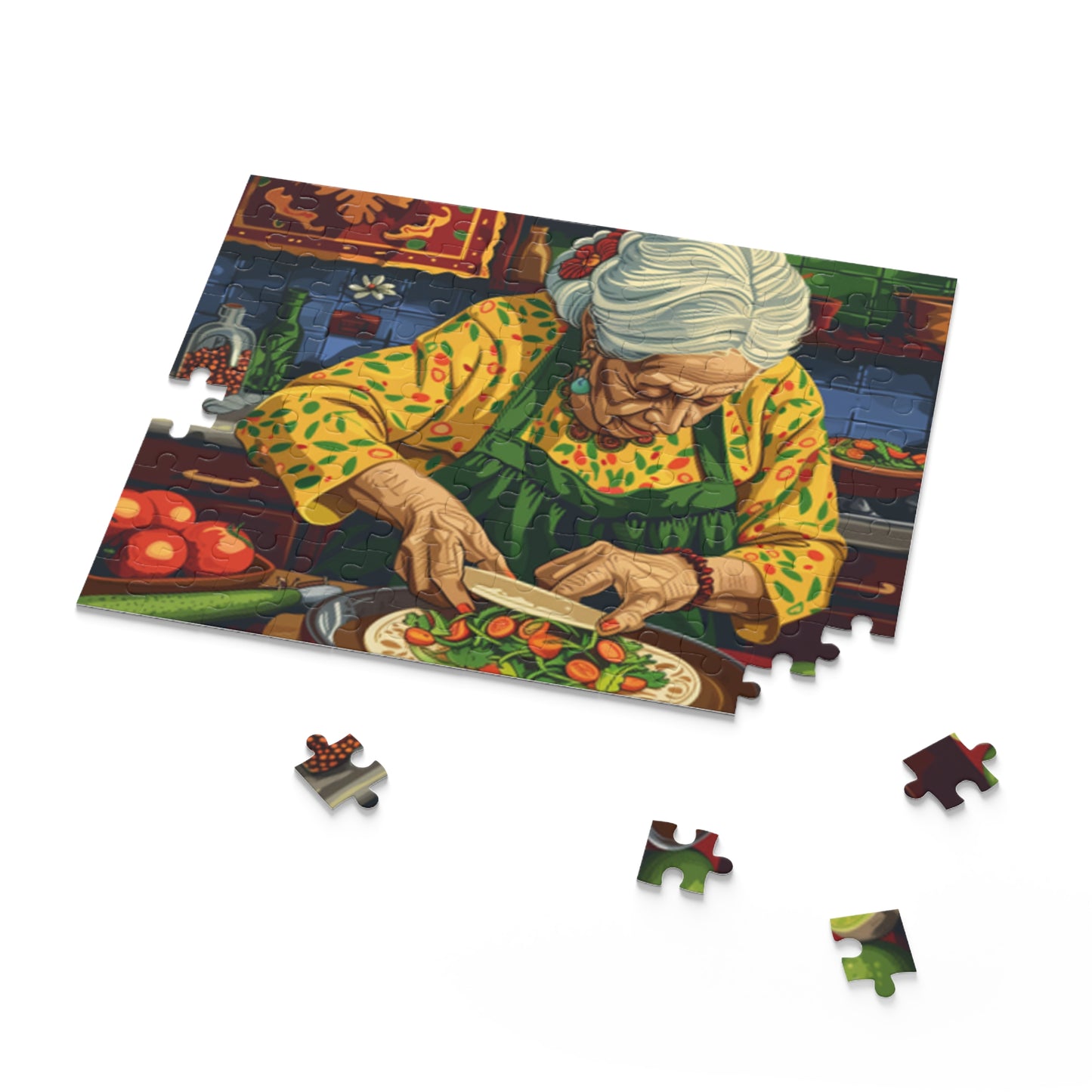 Mexican Art Women Vintage Jigsaw Puzzle Adult Birthday Business Jigsaw Puzzle Gift for Him Funny Humorous Indoor Outdoor Game Gift For Her Online-7