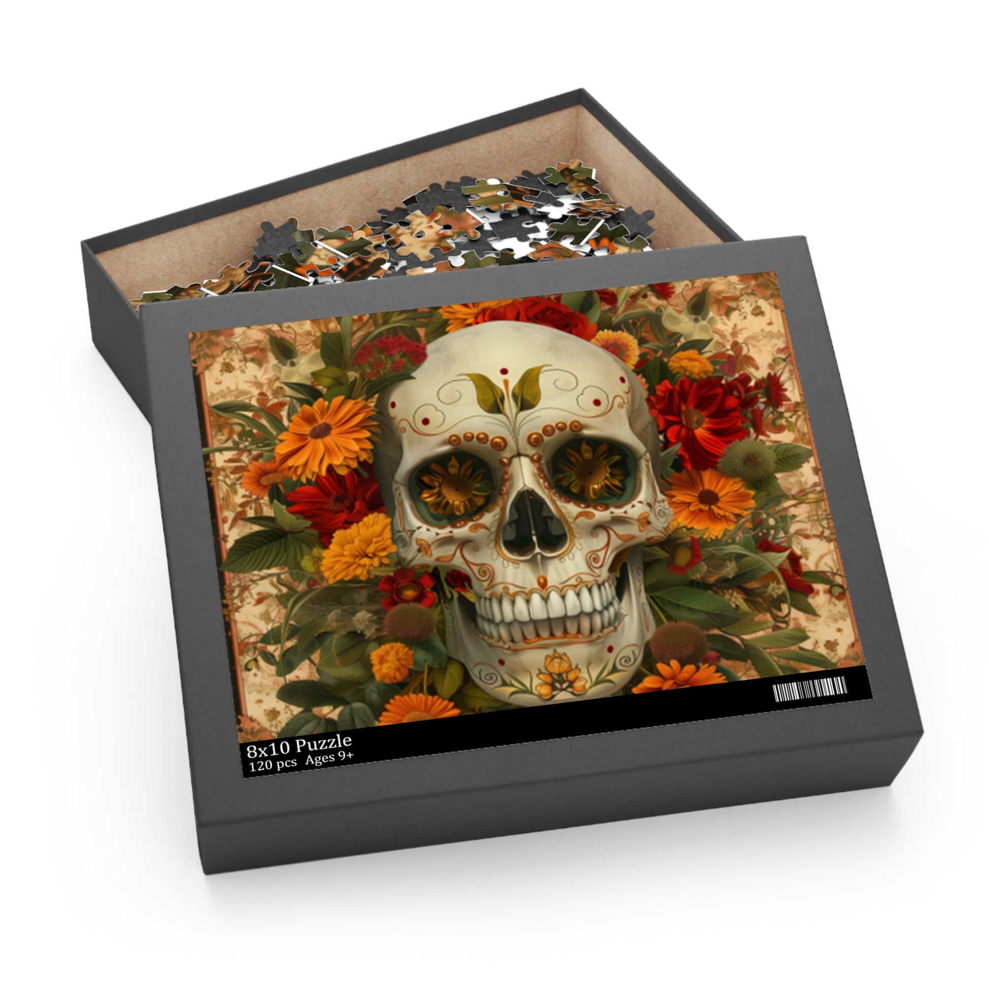 Mexican Art Day of the Dead Día de Muertos Jigsaw Puzzle Adult Birthday Business Jigsaw Puzzle Gift for Him Funny Humorous Indoor Outdoor Game Gift For Her Online-6