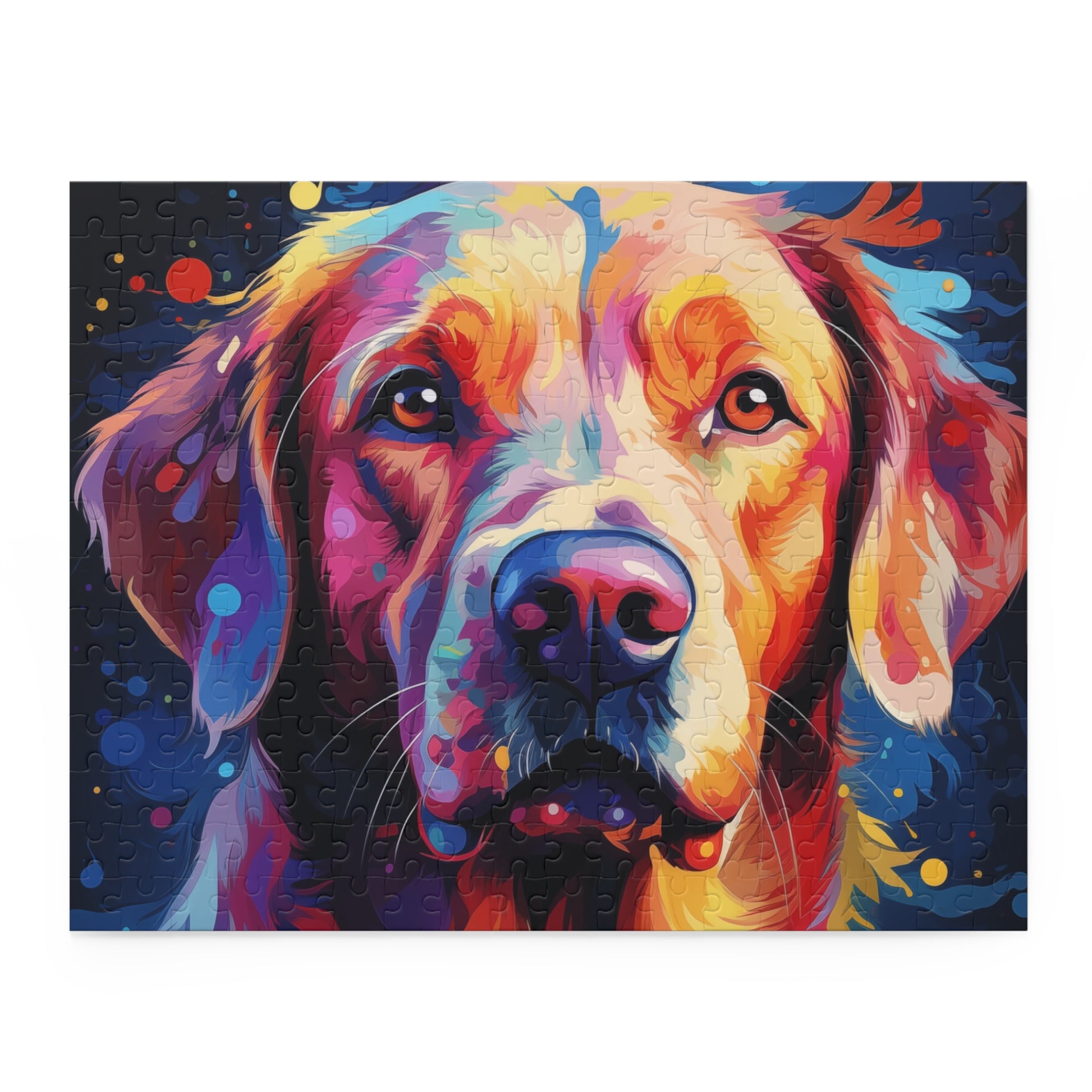 Labrador Dog Retriever Watercolor Abstract Jigsaw Puzzle for Girls, Boys, Kids Adult Birthday Business Jigsaw Puzzle Gift for Him Funny Humorous Indoor Outdoor Game Gift For Her Online-3