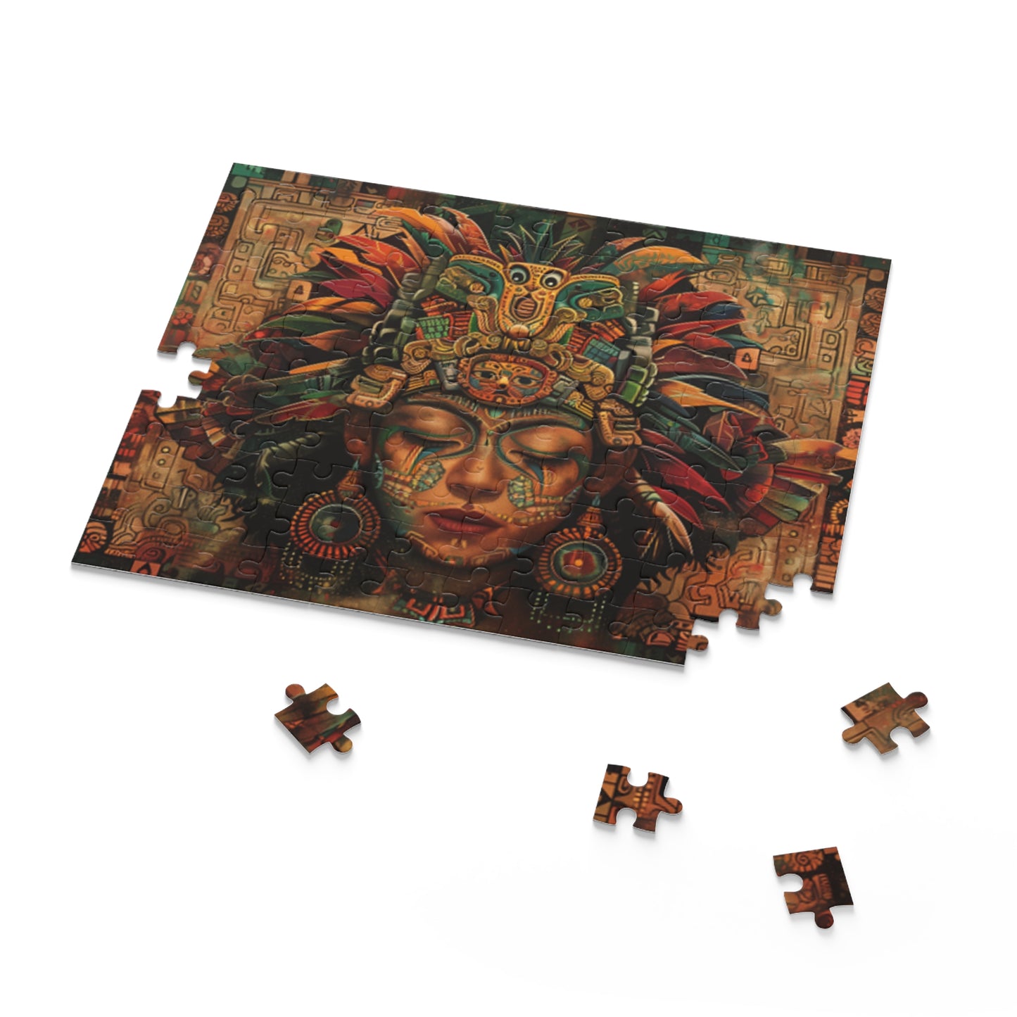 Mexican Art Women Retro Jigsaw Puzzle Adult Birthday Business Jigsaw Puzzle Gift for Him Funny Humorous Indoor Outdoor Game Gift For Her Online-7