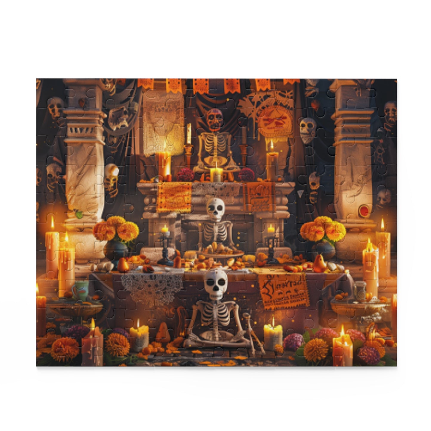 Mexican Art Day of the Dead Día de Muertos Jigsaw Puzzle Adult Birthday Business Jigsaw Puzzle Gift for Him Funny Humorous Indoor Outdoor Game Gift For Her Online-2