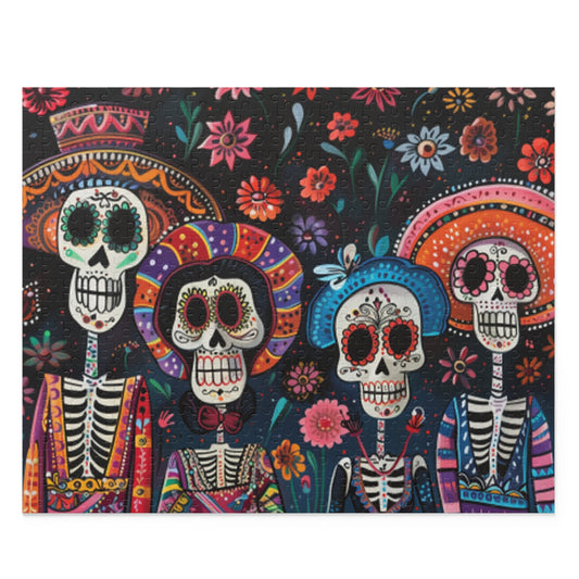 Mexican Art Day of the Dead Día de Muertos Jigsaw Puzzle Adult Birthday Business Jigsaw Puzzle Gift for Him Funny Humorous Indoor Outdoor Game Gift For Her Online-1