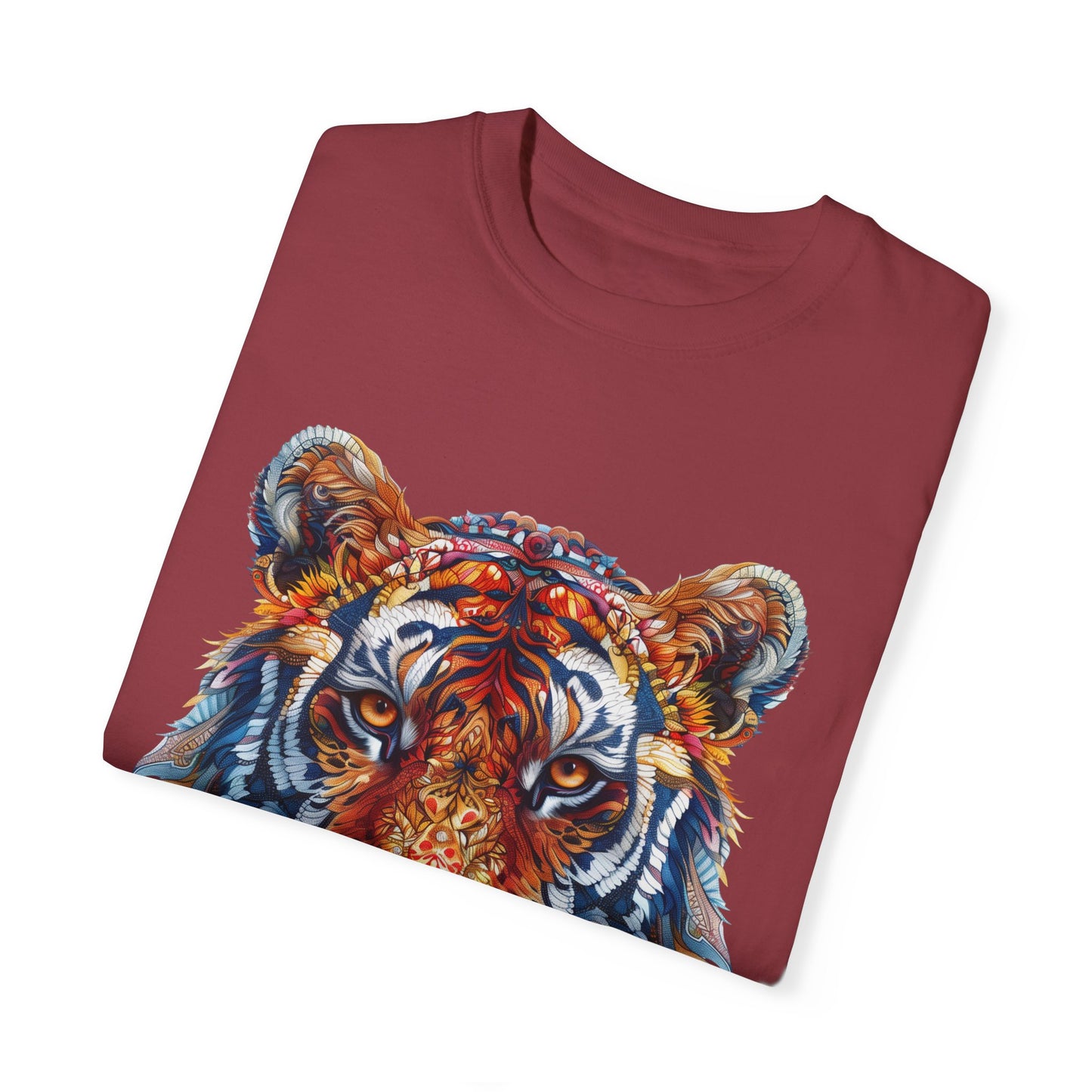 Lion Head Cool Graphic Design Novelty Unisex Garment-dyed T-shirt Cotton Funny Humorous Graphic Soft Premium Unisex Men Women Chili T-shirt Birthday Gift-35