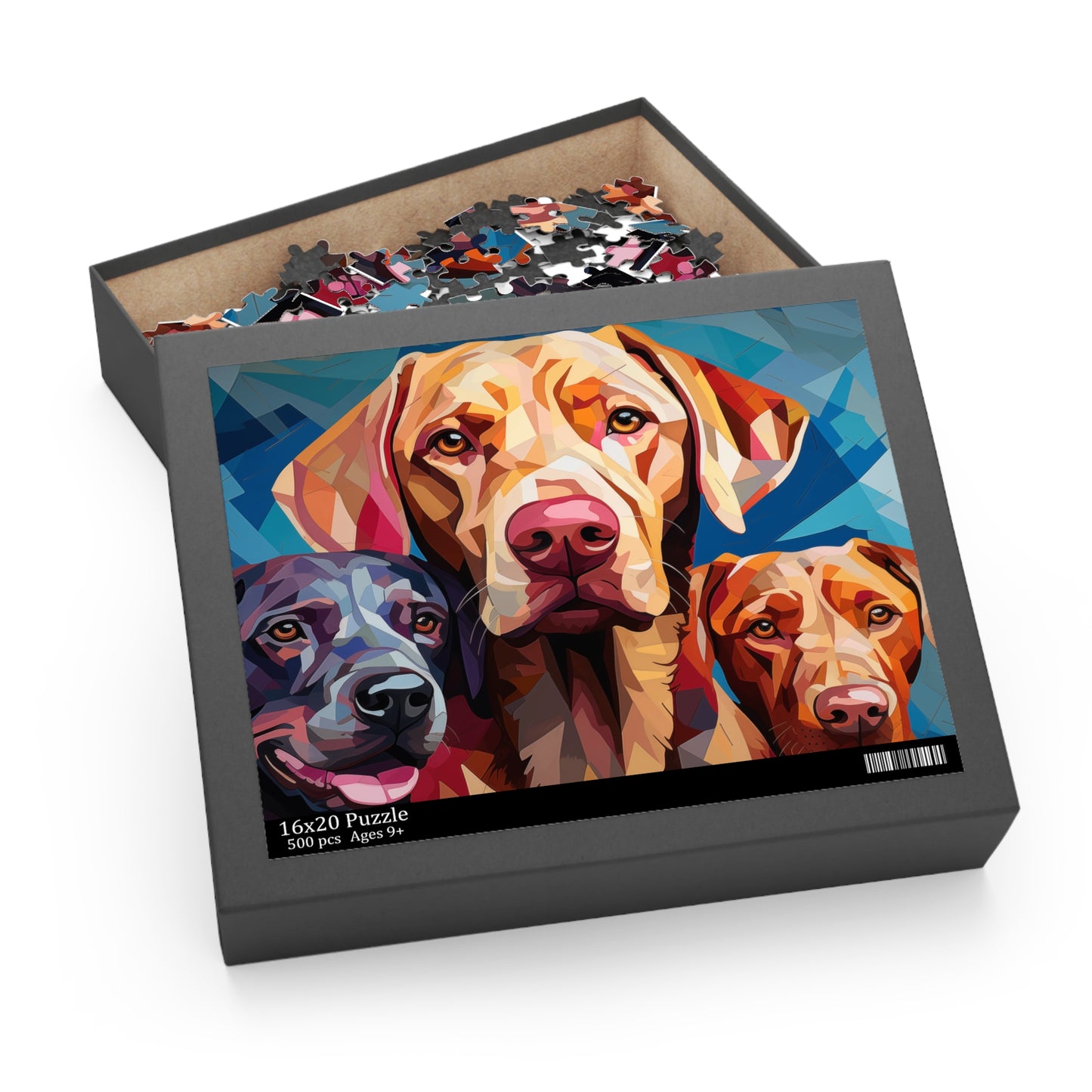 Labrador Dog Abstract Vibrant Jigsaw Puzzle for Boys, Girls, Kids Adult Birthday Business Jigsaw Puzzle Gift for Him Funny Humorous Indoor Outdoor Game Gift For Her Online-4