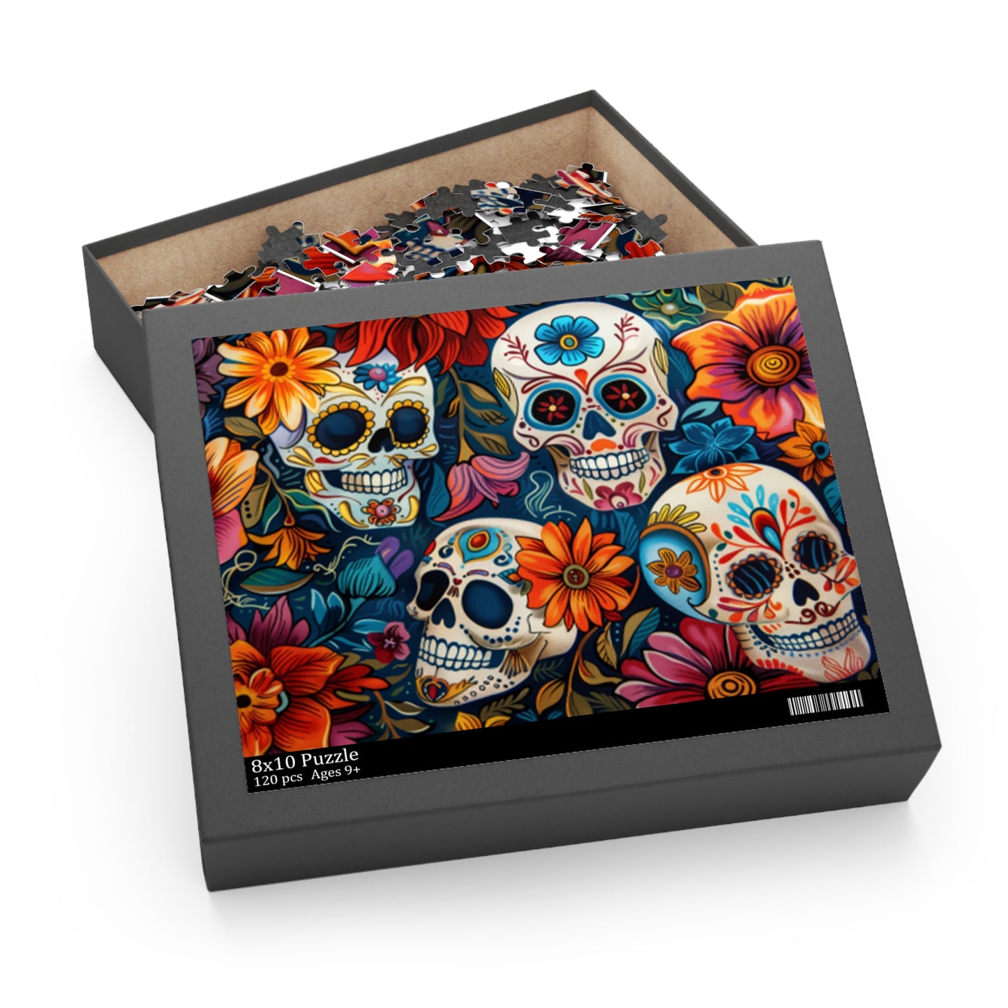 Mexican Art Day of the Dead Día de Muertos Jigsaw Puzzle Adult Birthday Business Jigsaw Puzzle Gift for Him Funny Humorous Indoor Outdoor Game Gift For Her Online-6