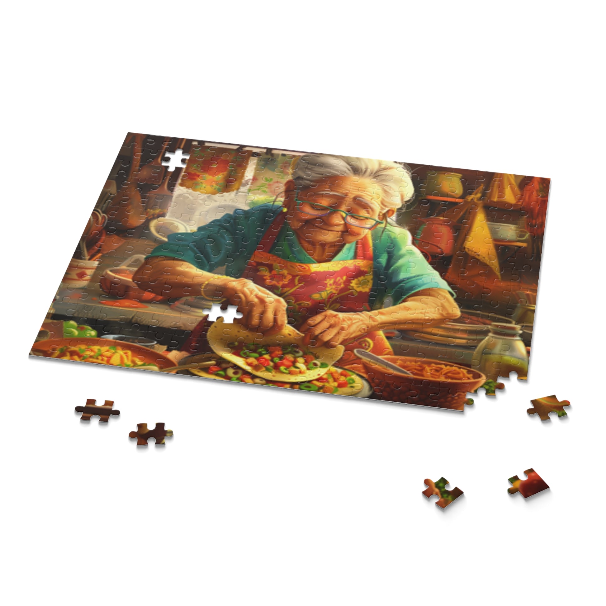 Mexican Art Retro Old Women Jigsaw Puzzle Adult Birthday Business Jigsaw Puzzle Gift for Him Funny Humorous Indoor Outdoor Game Gift For Her Online-9