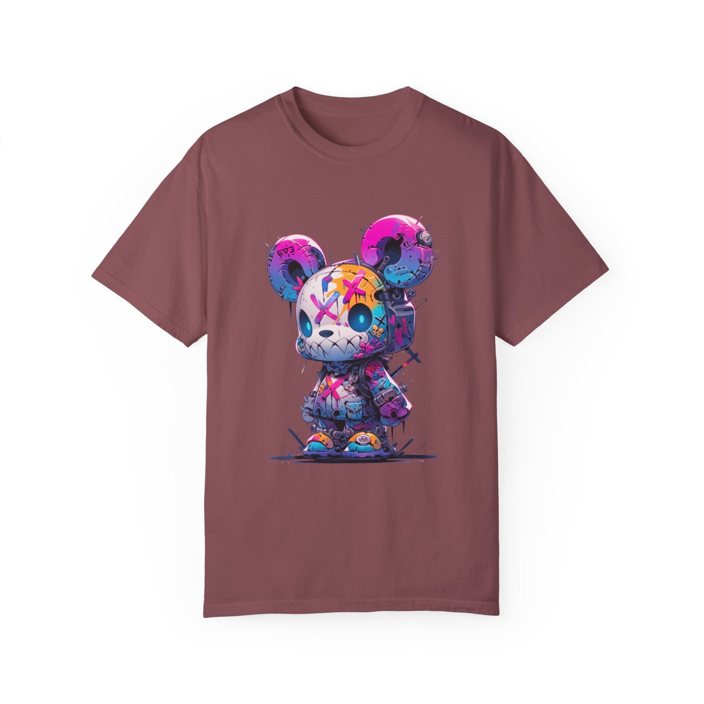 Hip Hop Teddy Bear Graphic Unisex Garment-dyed T-shirt Cotton Funny Humorous Graphic Soft Premium Unisex Men Women Chili T-shirt Birthday Gift-5