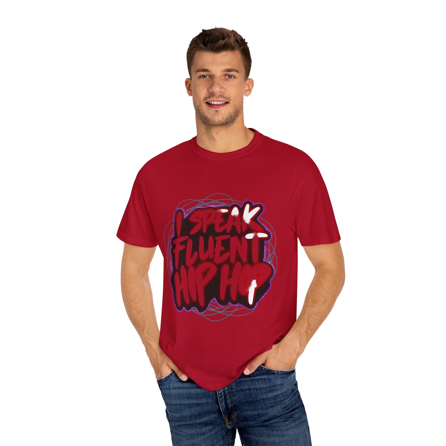 I Speak Fluent Hip Hop Urban Graphic Unisex Garment-dyed T-shirt Cotton Funny Humorous Graphic Soft Premium Unisex Men Women Red T-shirt Birthday Gift-24