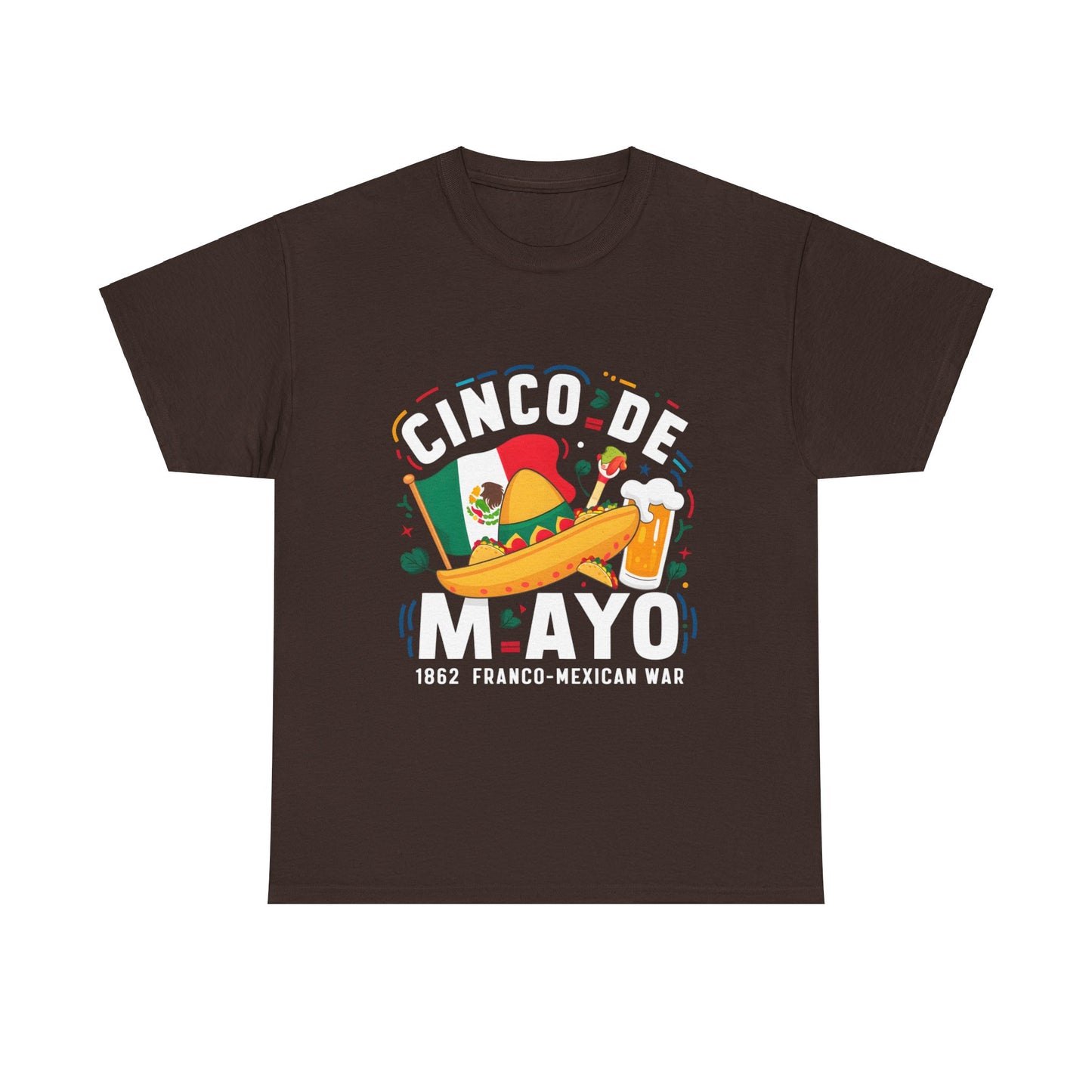 Cinco De Mayo Mexican Independence Day Graphic Unisex Heavy Cotton Tee Cotton Funny Humorous Graphic Soft Premium Unisex Men Women Dark Chocolate T-shirt Birthday Gift-3