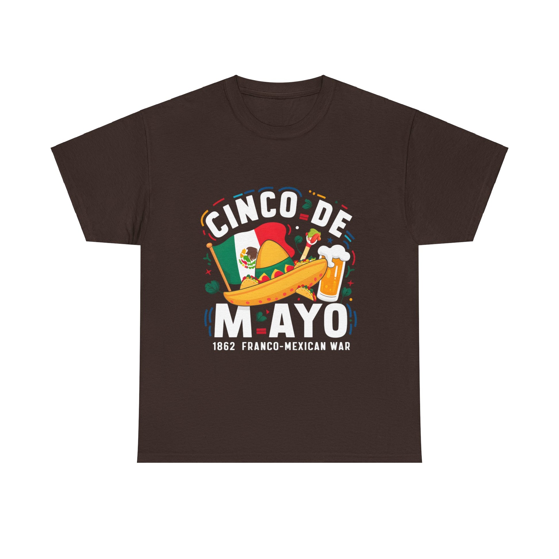 Cinco De Mayo Mexican Independence Day Graphic Unisex Heavy Cotton Tee Cotton Funny Humorous Graphic Soft Premium Unisex Men Women Dark Chocolate T-shirt Birthday Gift-3