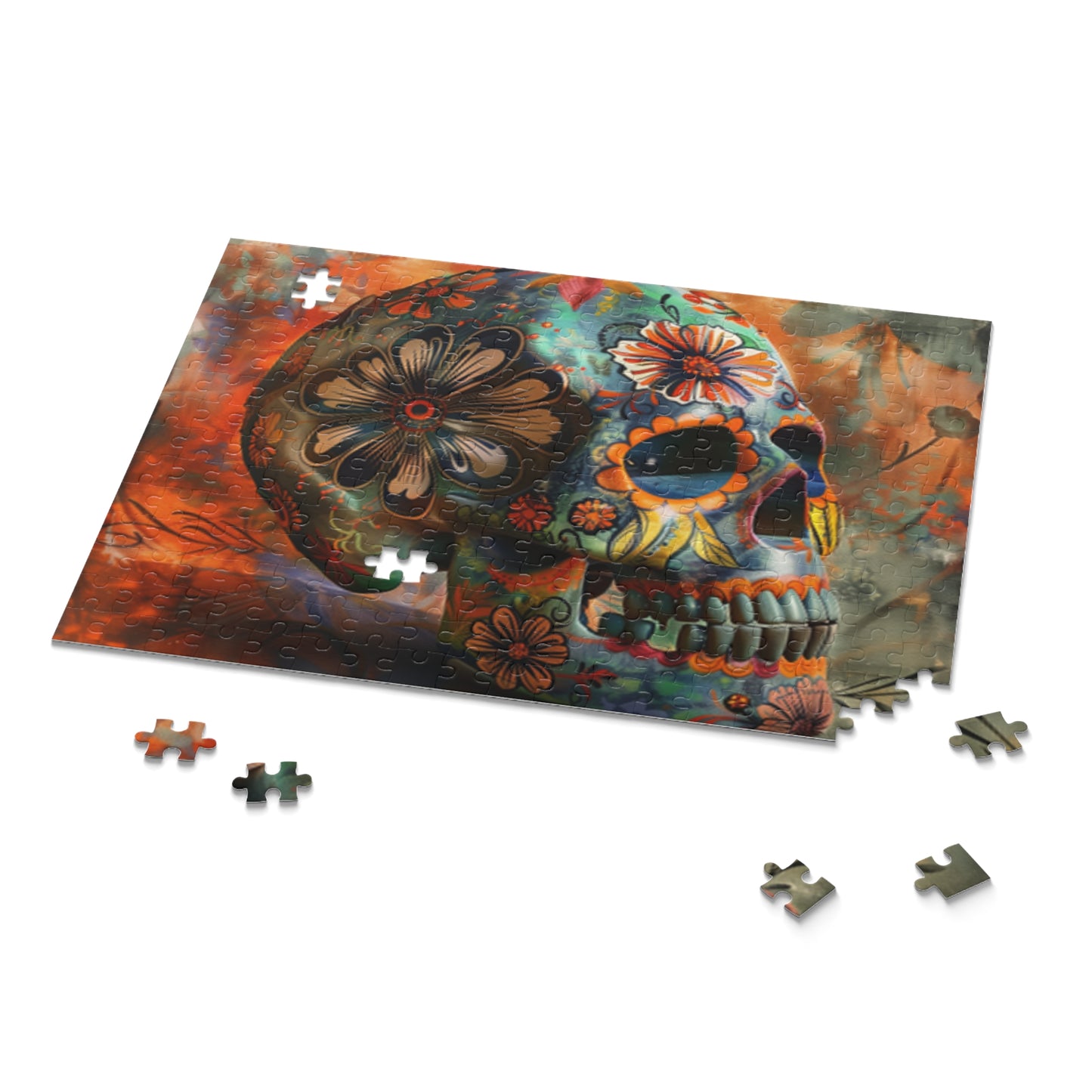 Mexican Art Day of the Dead Día de Muertos Jigsaw Puzzle Adult Birthday Business Jigsaw Puzzle Gift for Him Funny Humorous Indoor Outdoor Game Gift For Her Online-9