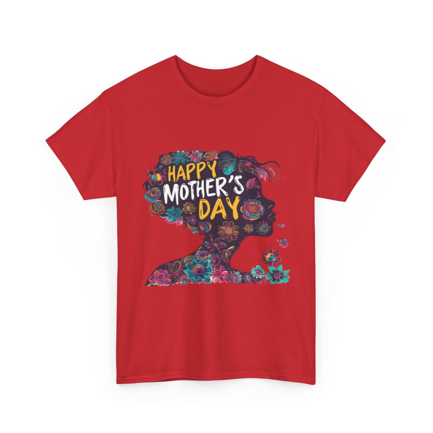 Happy Mother's Day African American Mom Graphic Unisex Heavy Cotton Tee Cotton Funny Humorous Graphic Soft Premium Unisex Men Women Red T-shirt Birthday Gift-33