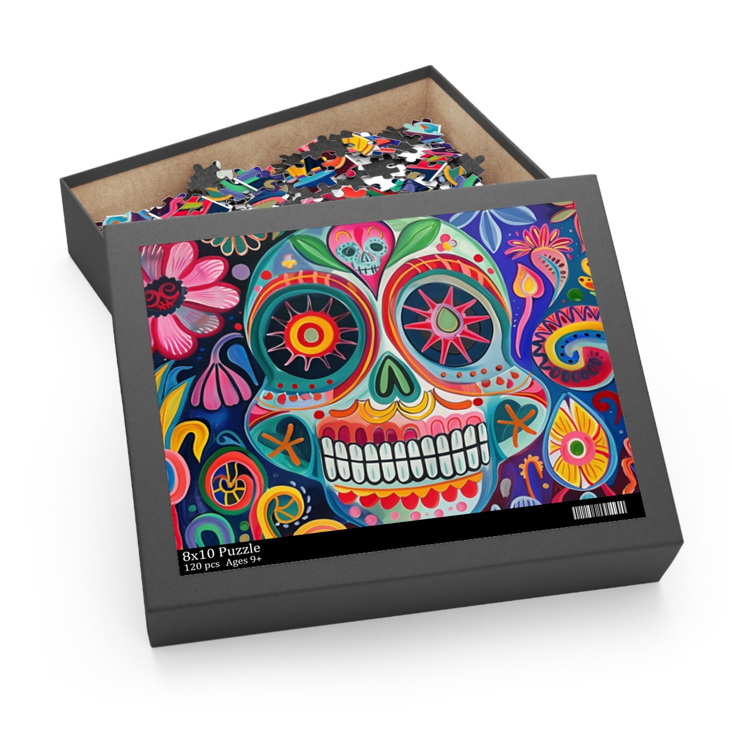 Mexican Art Day of the Dead Día de Muertos Jigsaw Puzzle Adult Birthday Business Jigsaw Puzzle Gift for Him Funny Humorous Indoor Outdoor Game Gift For Her Online-6