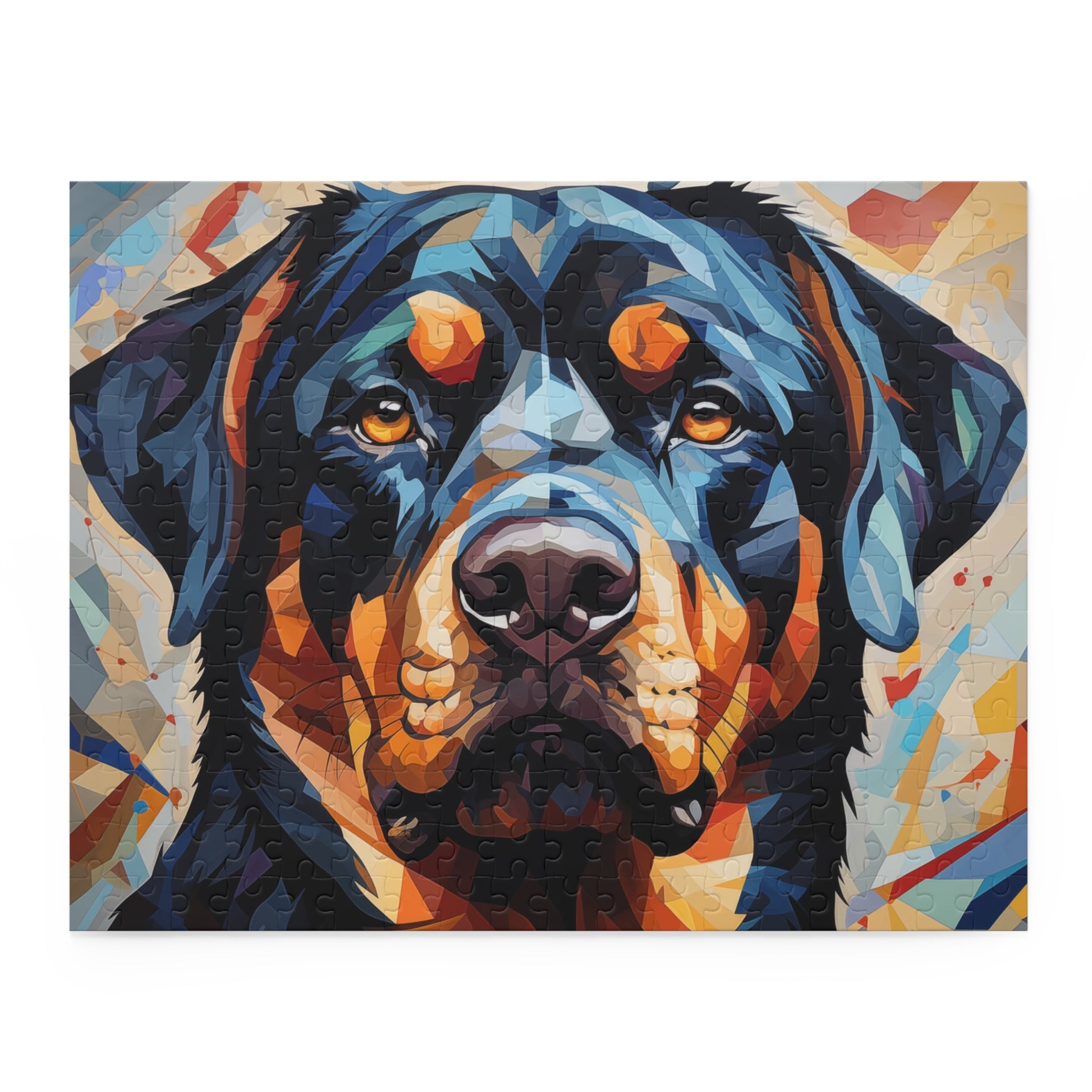 Vibrant Watercolor Rottweiler Dog Jigsaw Puzzle Oil Paint for Boys, Girls, Kids Adult Birthday Business Jigsaw Puzzle Gift for Him Funny Humorous Indoor Outdoor Game Gift For Her Online-3