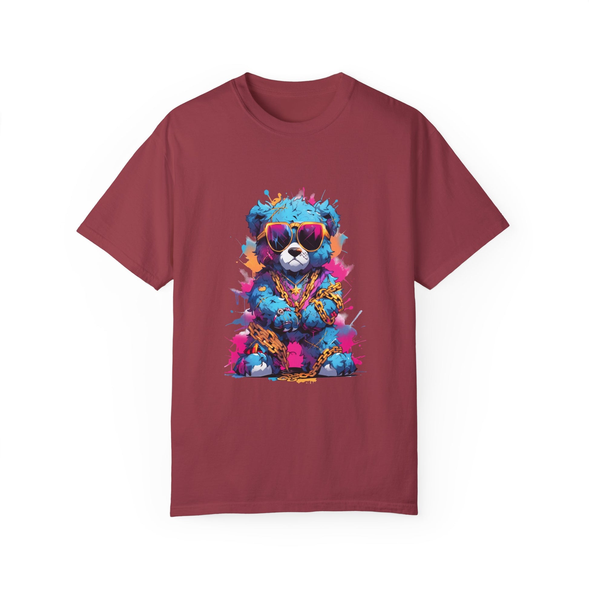 Hip Hop Teddy Bear Graphic Unisex Garment-dyed T-shirt Cotton Funny Humorous Graphic Soft Premium Unisex Men Women Chili T-shirt Birthday Gift-7