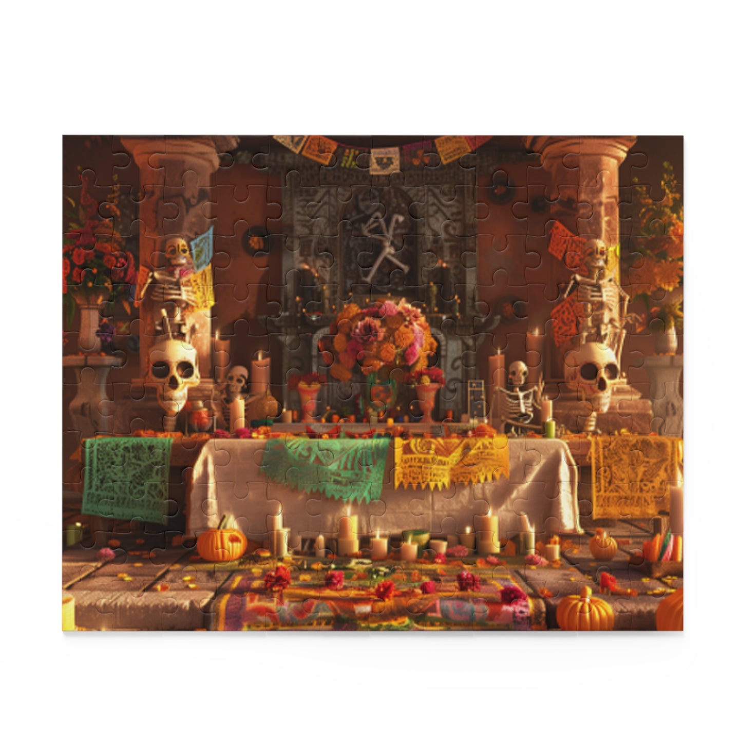 Mexican Art Day of the Dead Día de Muertos Jigsaw Puzzle Adult Birthday Business Jigsaw Puzzle Gift for Him Funny Humorous Indoor Outdoor Game Gift For Her Online-2