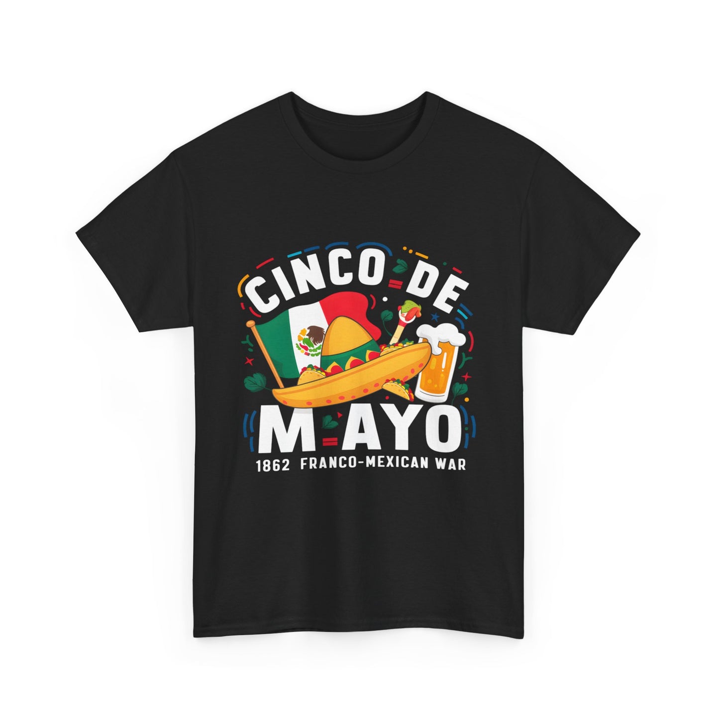 Cinco De Mayo Mexican Independence Day Graphic Unisex Heavy Cotton Tee Cotton Funny Humorous Graphic Soft Premium Unisex Men Women Black T-shirt Birthday Gift-15