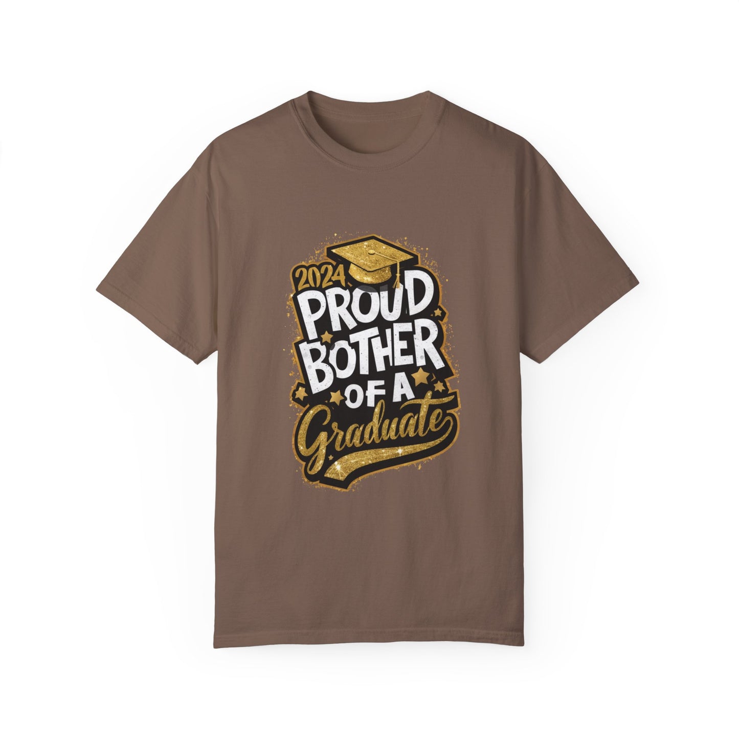 Proud Brother of a 2024 Graduate Unisex Garment-dyed T-shirt Cotton Funny Humorous Graphic Soft Premium Unisex Men Women Espresso T-shirt Birthday Gift-15