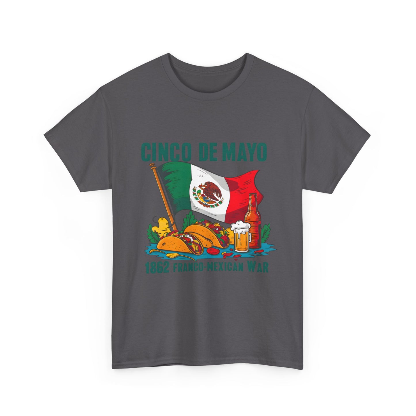 Cinco De Mayo Mexican Independence Day Graphic Unisex Heavy Cotton Tee Cotton Funny Humorous Graphic Soft Premium Unisex Men Women Charcoal T-shirt Birthday Gift-18