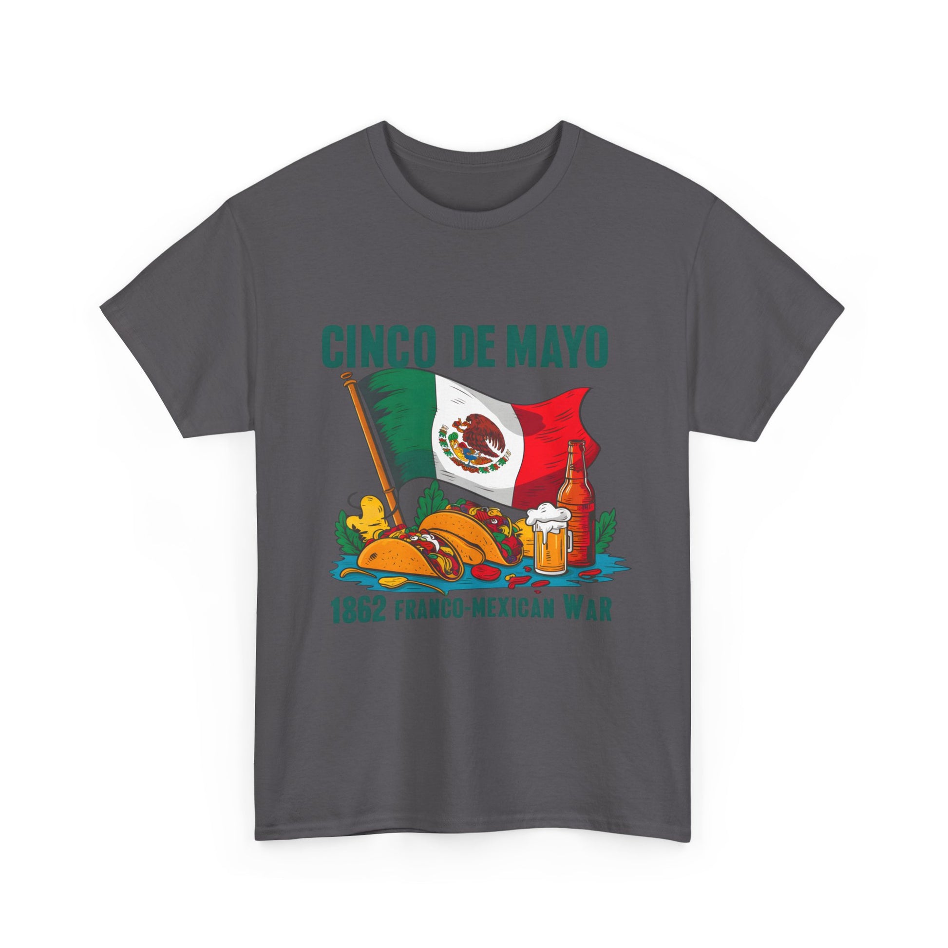 Cinco De Mayo Mexican Independence Day Graphic Unisex Heavy Cotton Tee Cotton Funny Humorous Graphic Soft Premium Unisex Men Women Charcoal T-shirt Birthday Gift-18