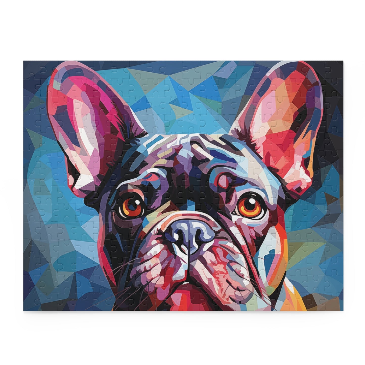 Watercolor Abstract Frenchie Dog Puzzle Oil Paint for Boys, Girls, Kids Adult Birthday Business Jigsaw Puzzle Gift for Him Funny Humorous Indoor Outdoor Game Gift For Her Online-3