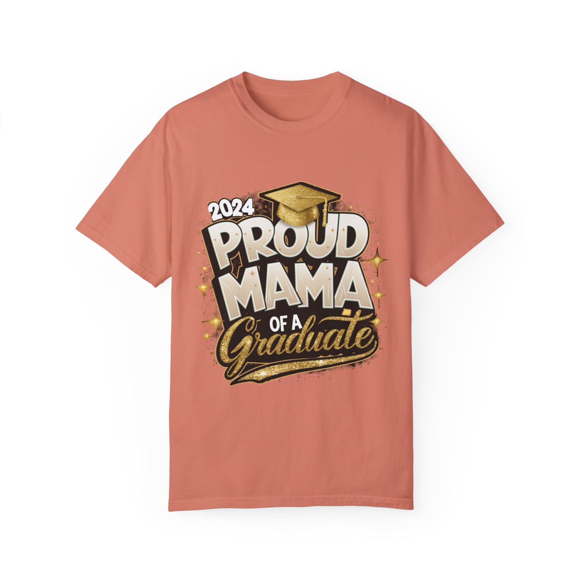 Proud Mama of a 2024 Graduate Unisex Garment-dyed T-shirt Cotton Funny Humorous Graphic Soft Premium Unisex Men Women Terracotta T-shirt Birthday Gift-14