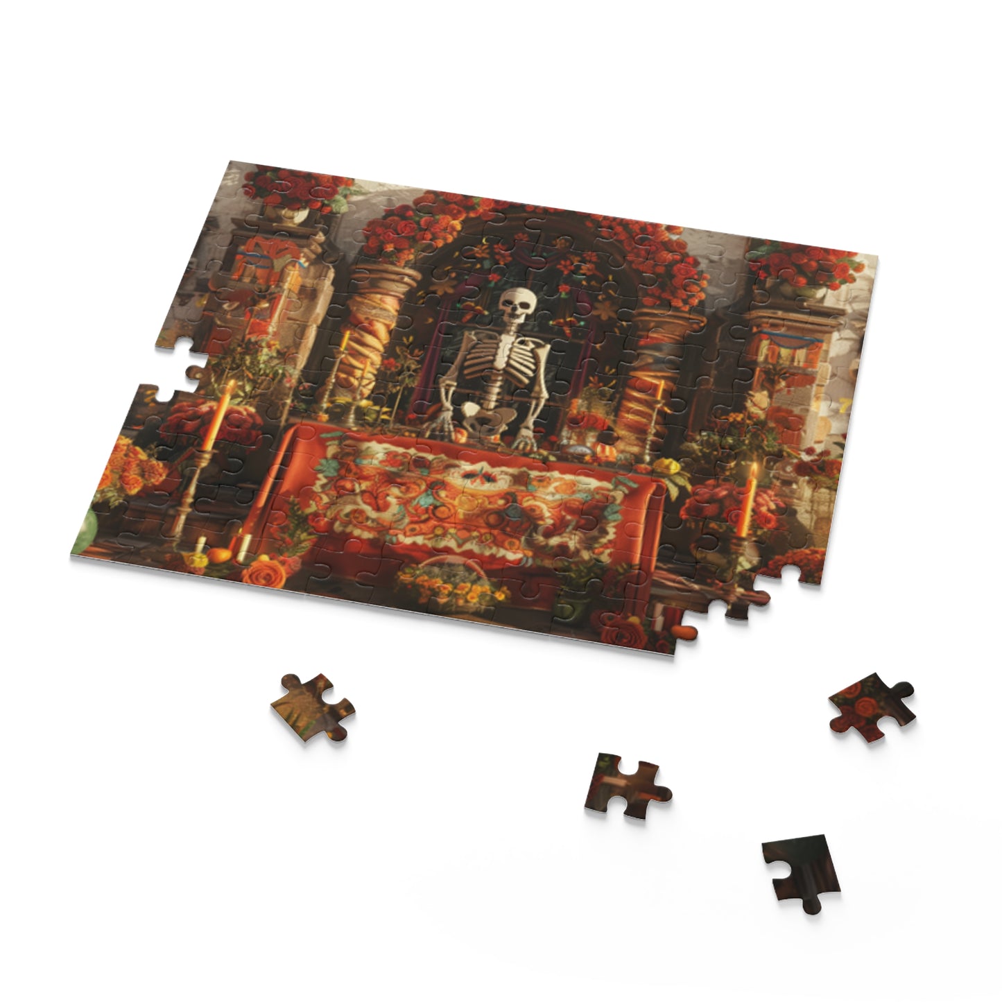 Mexican Art Day of the Dead Día de Muertos Jigsaw Puzzle Adult Birthday Business Jigsaw Puzzle Gift for Him Funny Humorous Indoor Outdoor Game Gift For Her Online-7