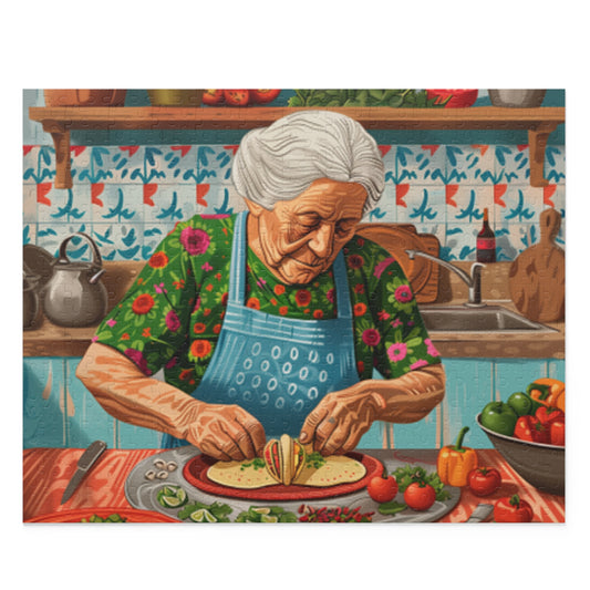 Mexican Art Retro Women Kitchen Jigsaw Puzzle Adult Birthday Business Jigsaw Puzzle Gift for Him Funny Humorous Indoor Outdoor Game Gift For Her Online-1