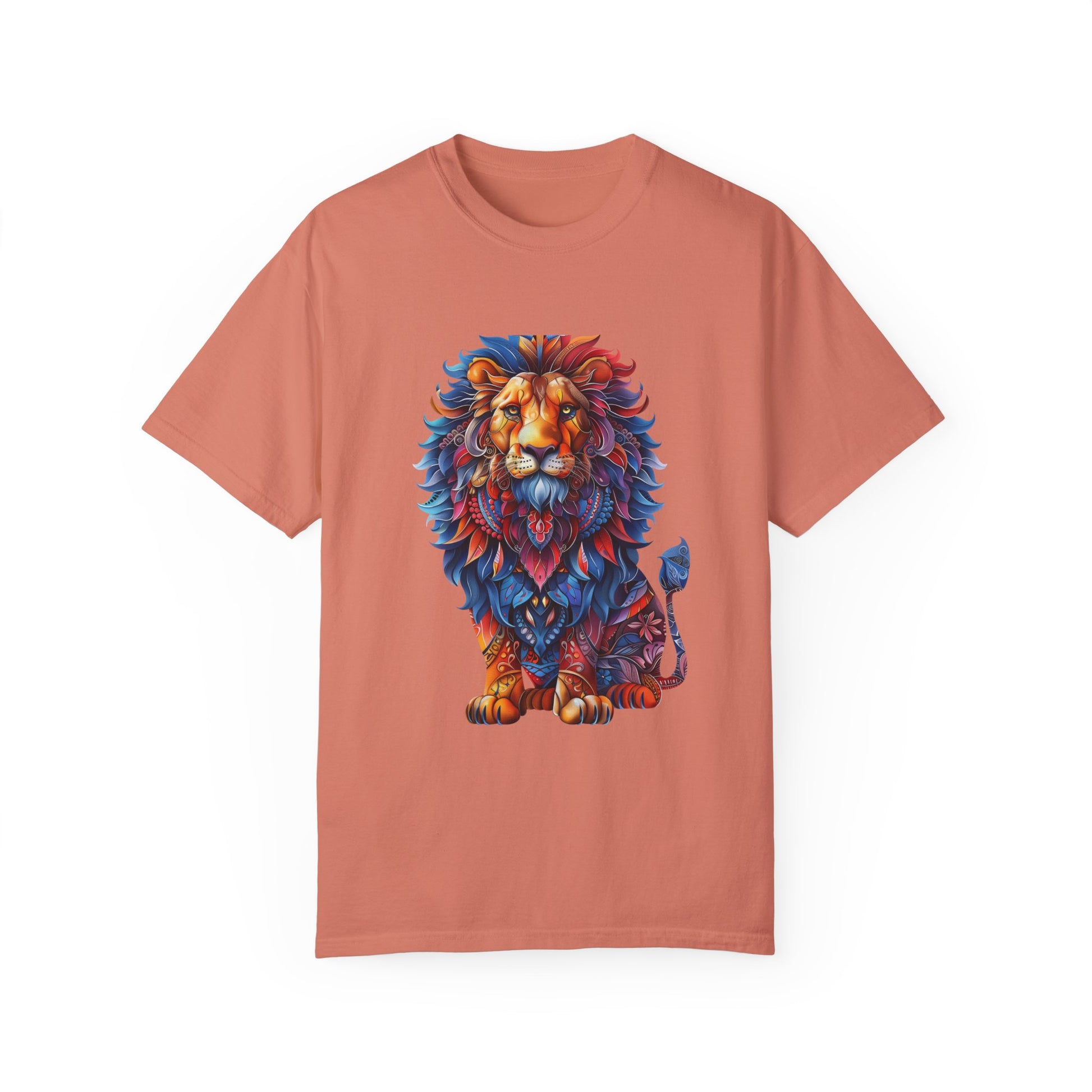 Copy of Lion Head Cool Graphic Design Novelty Unisex Garment-dyed T-shirt Cotton Funny Humorous Graphic Soft Premium Unisex Men Women Terracotta T-shirt Birthday Gift-14