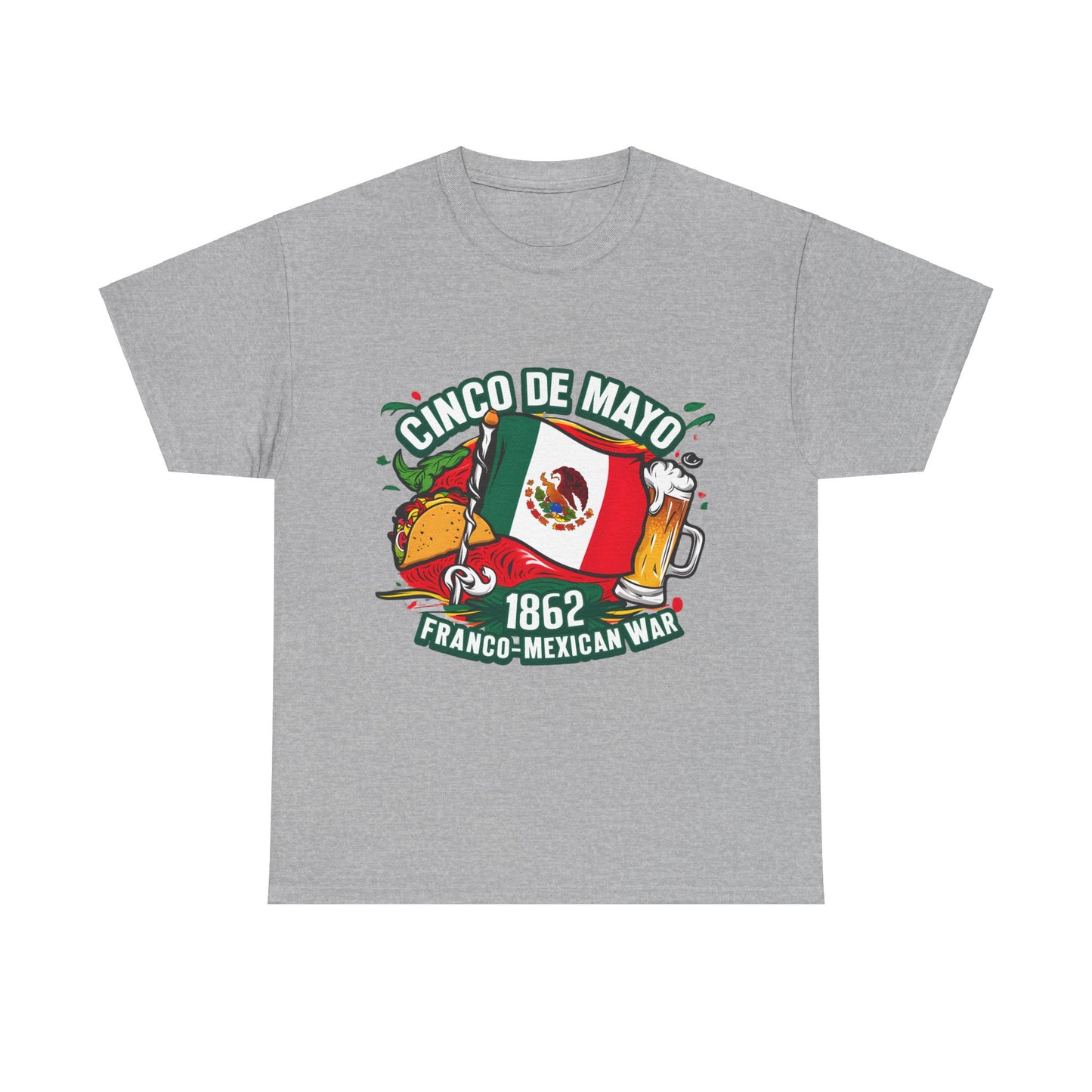 Cinco De Mayo Mexican Independence Day Graphic Unisex Heavy Cotton Tee Cotton Funny Humorous Graphic Soft Premium Unisex Men Women Sport Grey T-shirt Birthday Gift-9