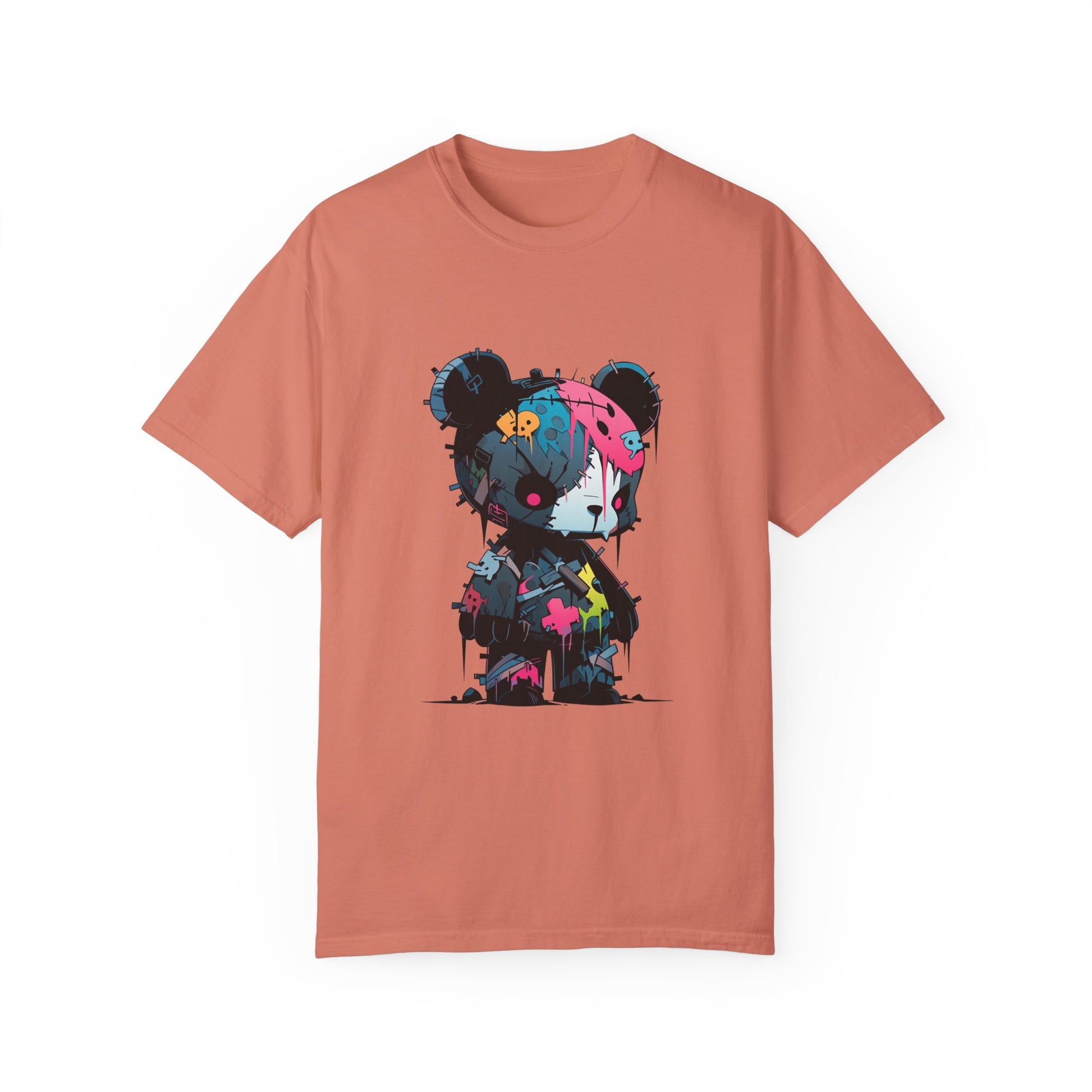 Hip Hop Teddy Bear Graphic Unisex Garment-dyed T-shirt Cotton Funny Humorous Graphic Soft Premium Unisex Men Women Terracotta T-shirt Birthday Gift-14
