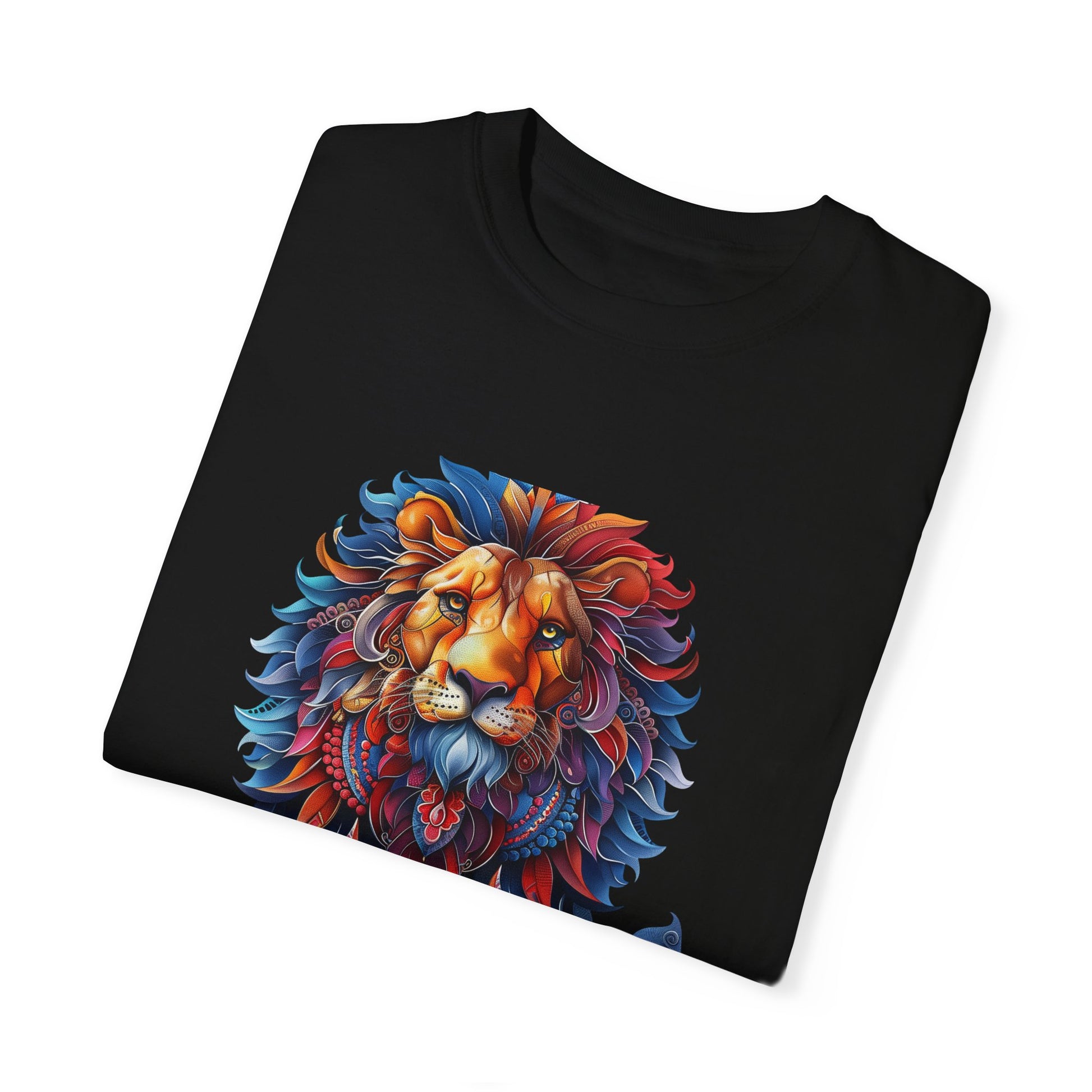 Copy of Lion Head Cool Graphic Design Novelty Unisex Garment-dyed T-shirt Cotton Funny Humorous Graphic Soft Premium Unisex Men Women Black T-shirt Birthday Gift-17