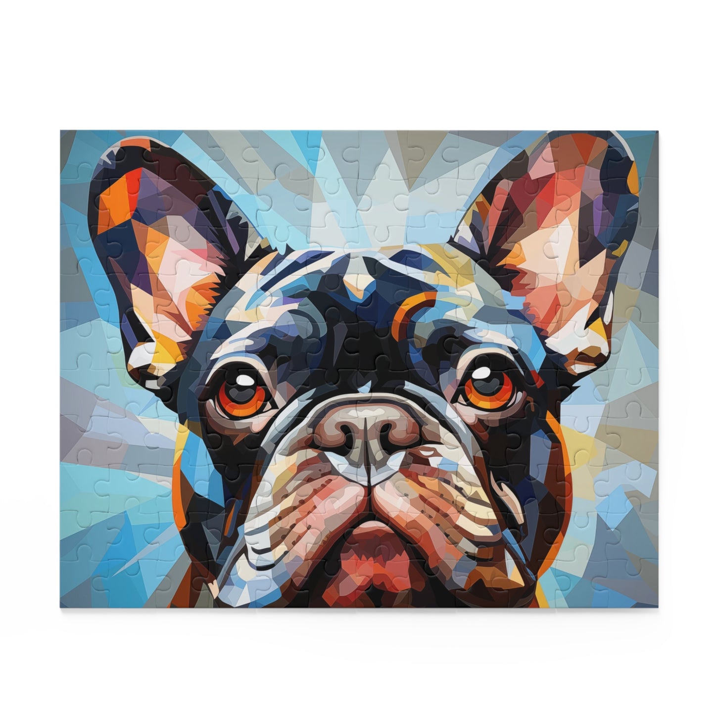 Frenchie Vibrant Abstract Jigsaw Dog Puzzle Oil Paint Adult Birthday Business Jigsaw Puzzle Gift for Him Funny Humorous Indoor Outdoor Game Gift For Her Online-2