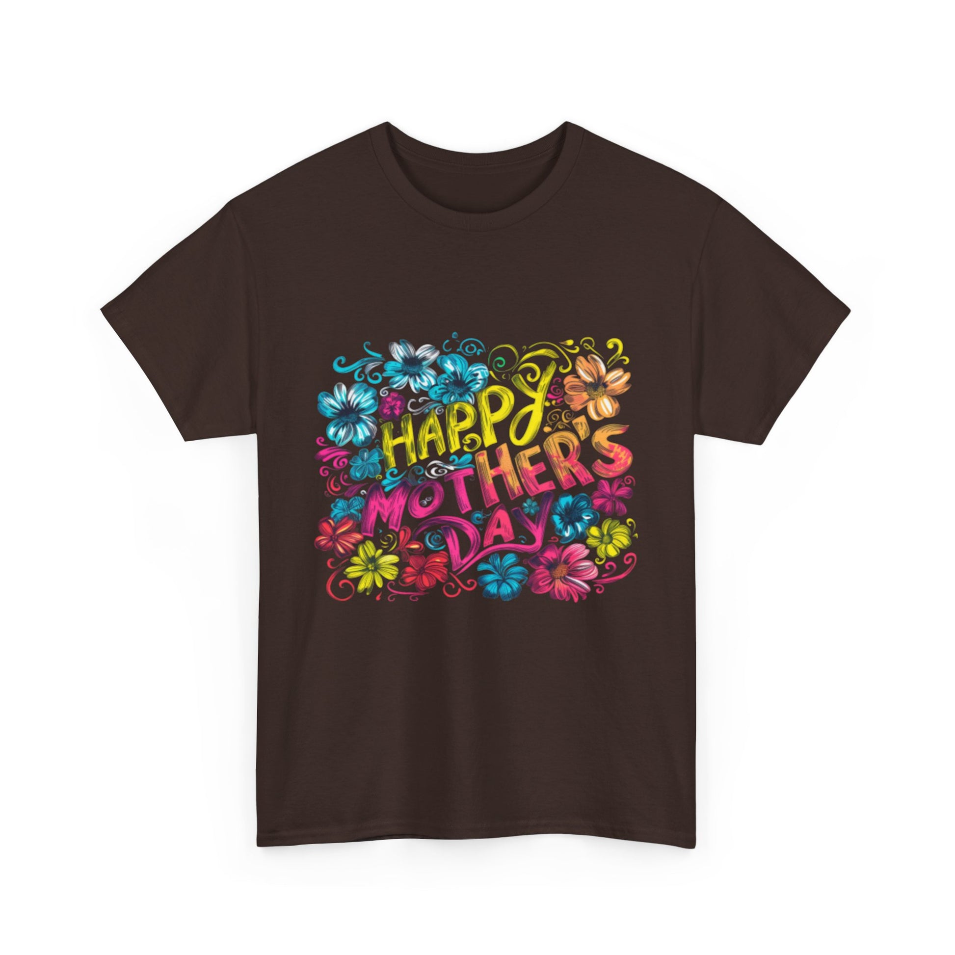 Happy Mother's Day African American Mom Graphic Unisex Heavy Cotton Tee Cotton Funny Humorous Graphic Soft Premium Unisex Men Women Dark Chocolate T-shirt Birthday Gift-21