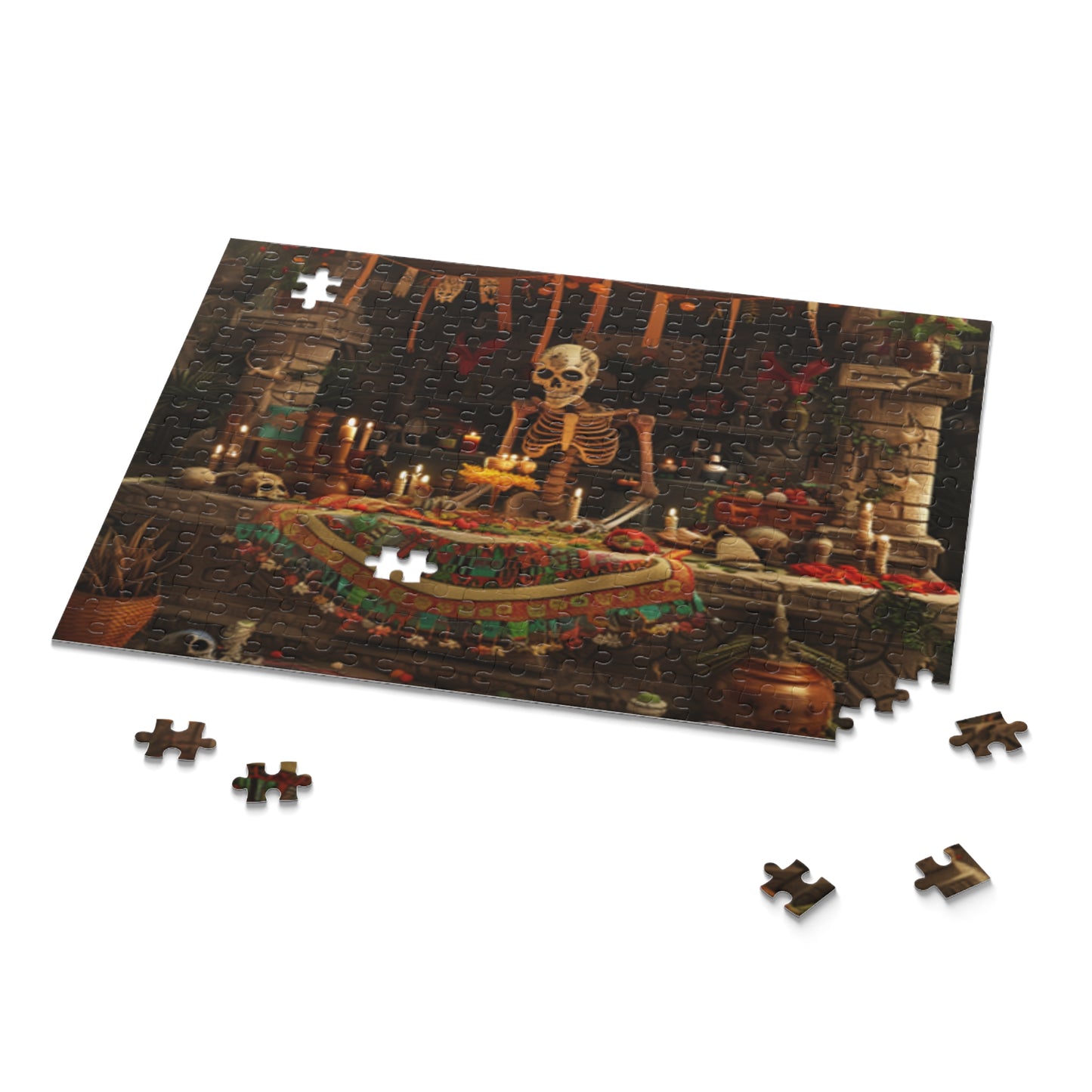 Mexican Art Day of the Dead Día de Muertos Jigsaw Puzzle Adult Birthday Business Jigsaw Puzzle Gift for Him Funny Humorous Indoor Outdoor Game Gift For Her Online-9