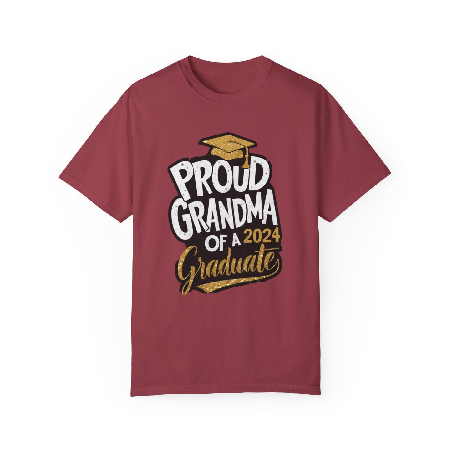 Proud of Grandma 2024 Graduate Unisex Garment-dyed T-shirt Cotton Funny Humorous Graphic Soft Premium Unisex Men Women Chili T-shirt Birthday Gift-7