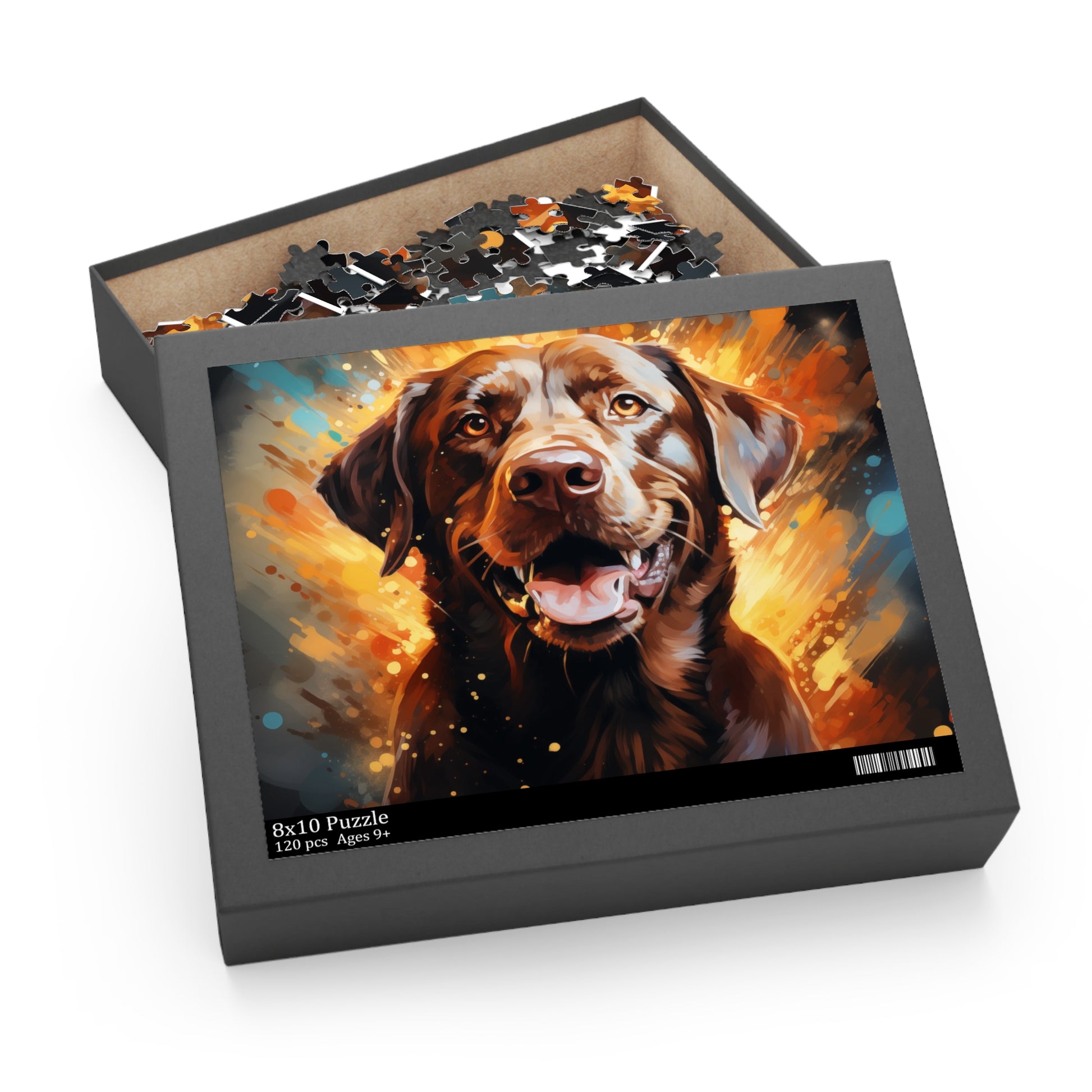 Watercolor Vibrant Labrador Dog Retriever Jigsaw Puzzle for Boys, Girls, Kids Adult Birthday Business Jigsaw Puzzle Gift for Him Funny Humorous Indoor Outdoor Game Gift For Her Online-6