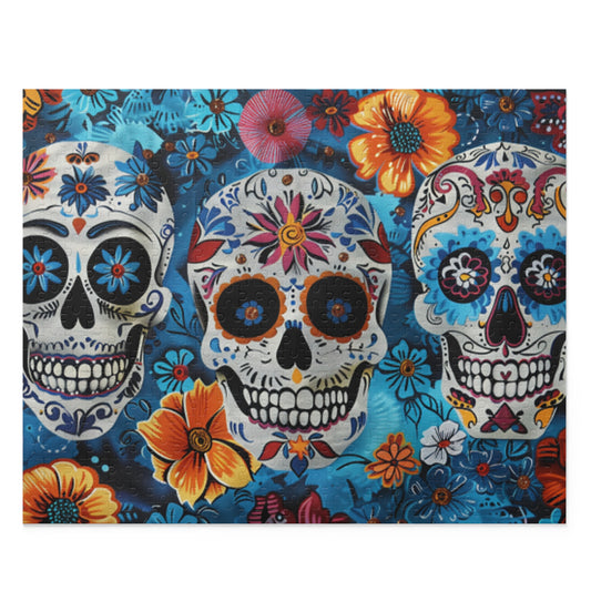 Mexican Art Day of the Dead Día de Muertos Jigsaw Puzzle Adult Birthday Business Jigsaw Puzzle Gift for Him Funny Humorous Indoor Outdoor Game Gift For Her Online-1