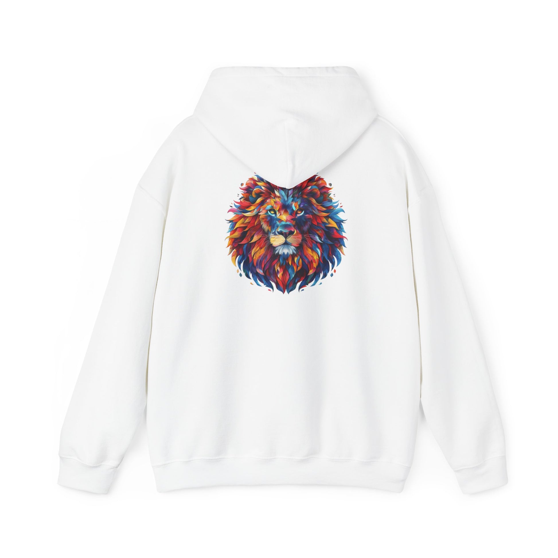 Lion Head Graphic Unisex Heavy Blend™ Hooded Sweatshirt Cotton Funny Humorous Graphic Soft Premium Unisex Men Women White Hooded Sweatshirt Birthday Gift-5