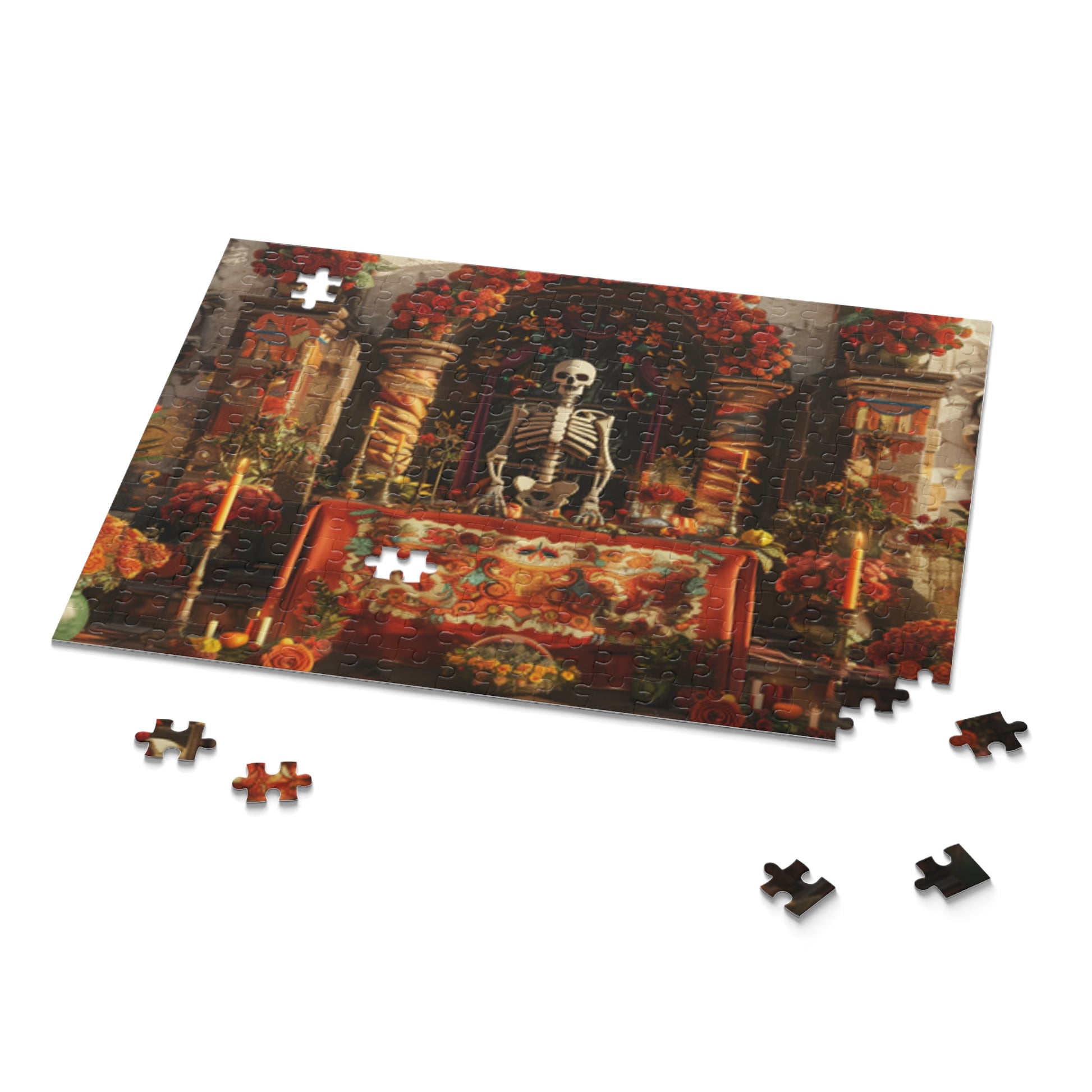 Mexican Art Day of the Dead Día de Muertos Jigsaw Puzzle Adult Birthday Business Jigsaw Puzzle Gift for Him Funny Humorous Indoor Outdoor Game Gift For Her Online-9