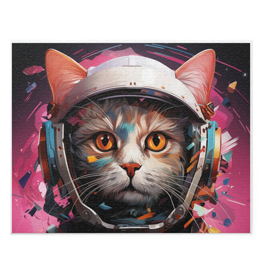 Jigsaw Puzzle Astronaut Cat Adult Birthday Business Jigsaw Puzzle Gift for Him Funny Humorous Indoor Outdoor Game Gift For Her Online-1