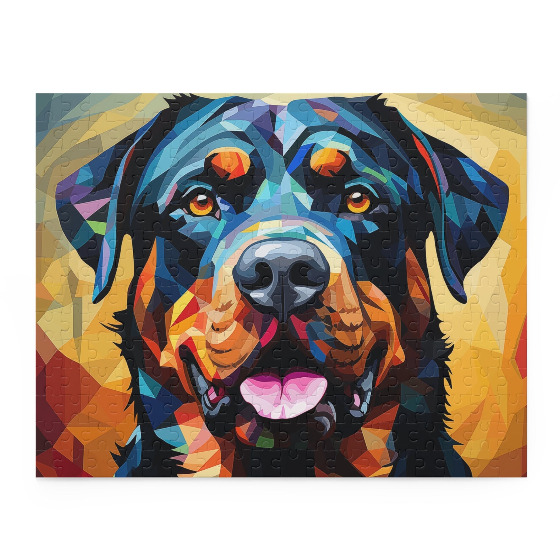 Rottweiler Vibrant Abstract Dog Jigsaw Puzzle Oil Paint Adult Birthday Business Jigsaw Puzzle Gift for Him Funny Humorous Indoor Outdoor Game Gift For Her Online-3