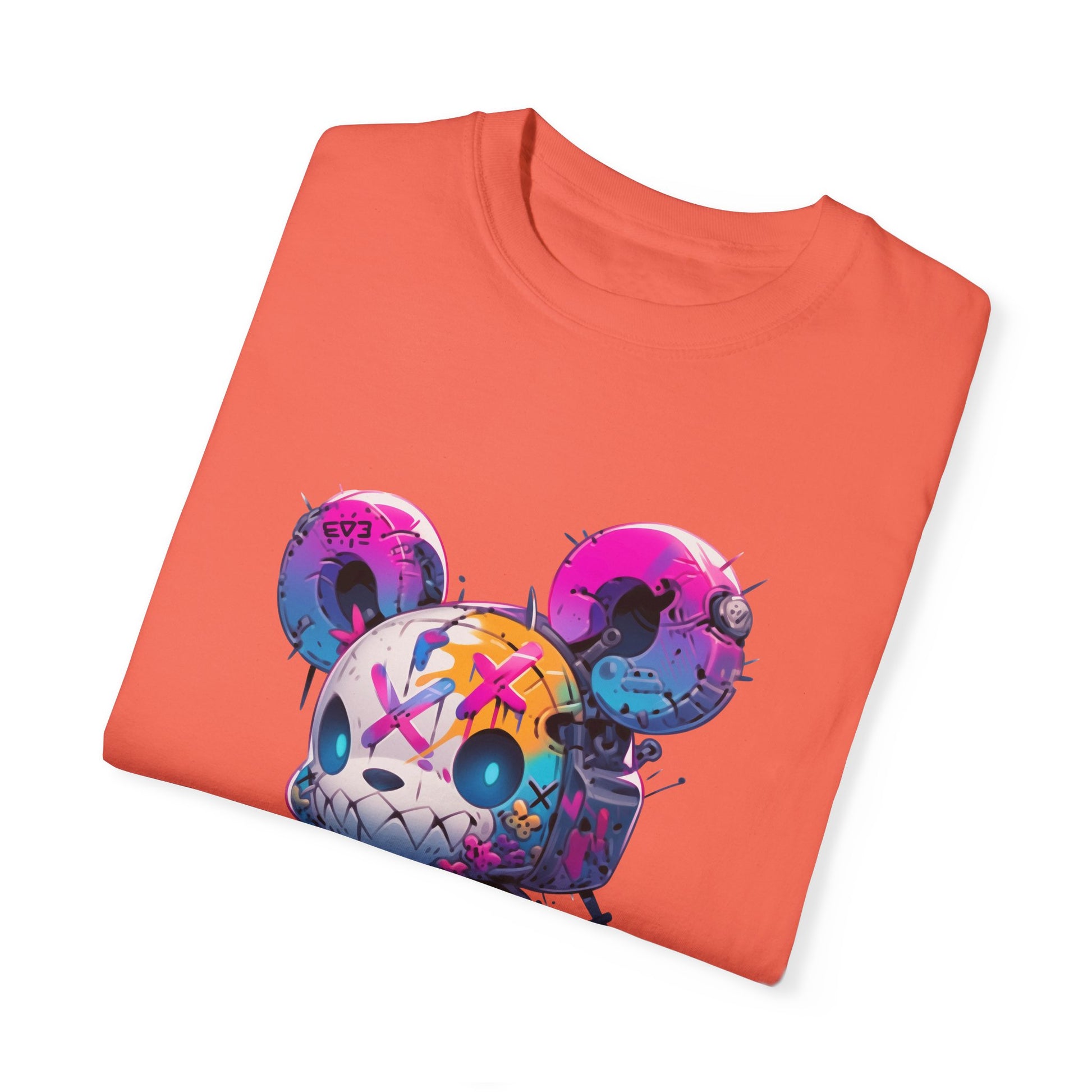 Hip Hop Teddy Bear Graphic Unisex Garment-dyed T-shirt Cotton Funny Humorous Graphic Soft Premium Unisex Men Women Bright Salmon T-shirt Birthday Gift-32